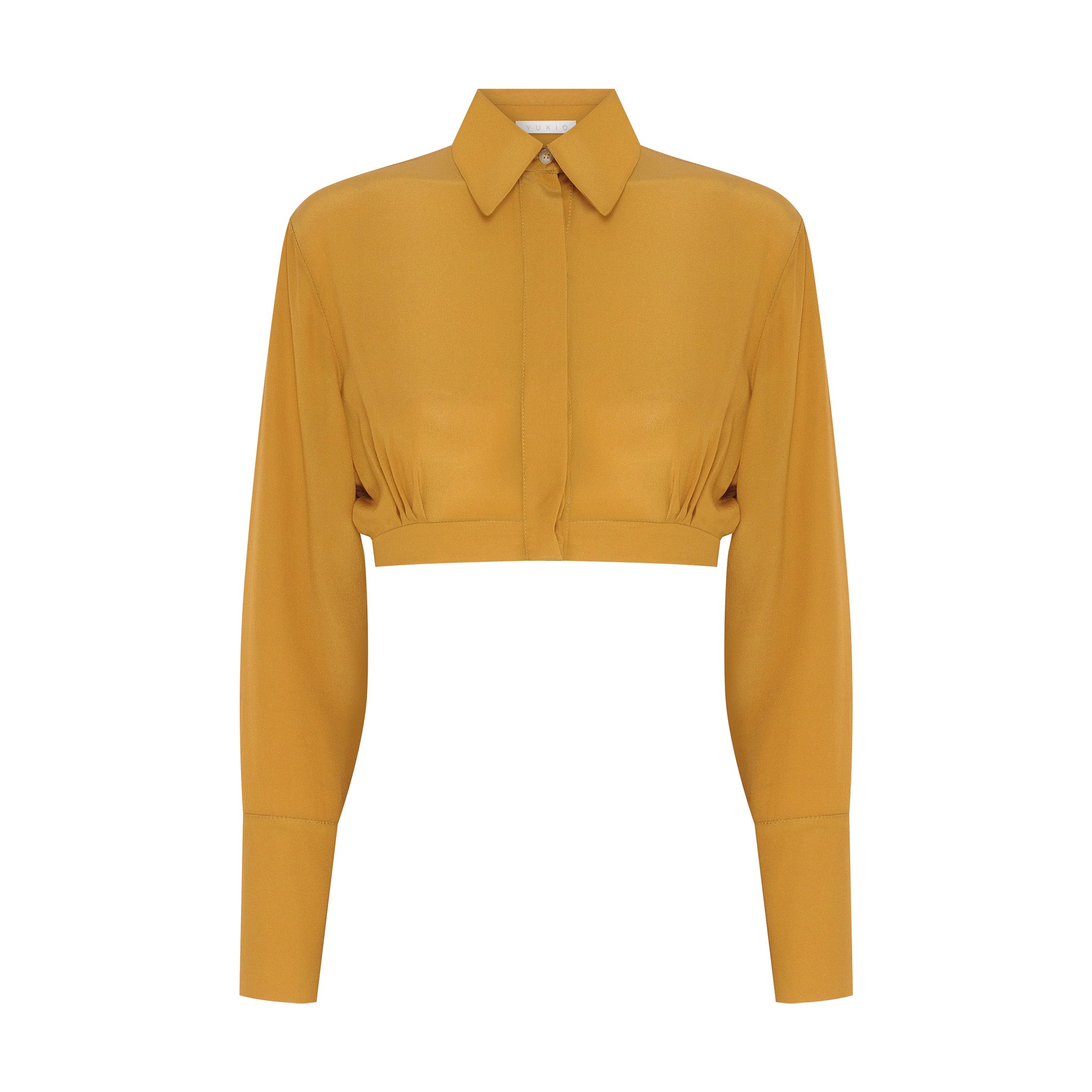 CAMISA CROPPED CDC AMARELO GUEPARDO