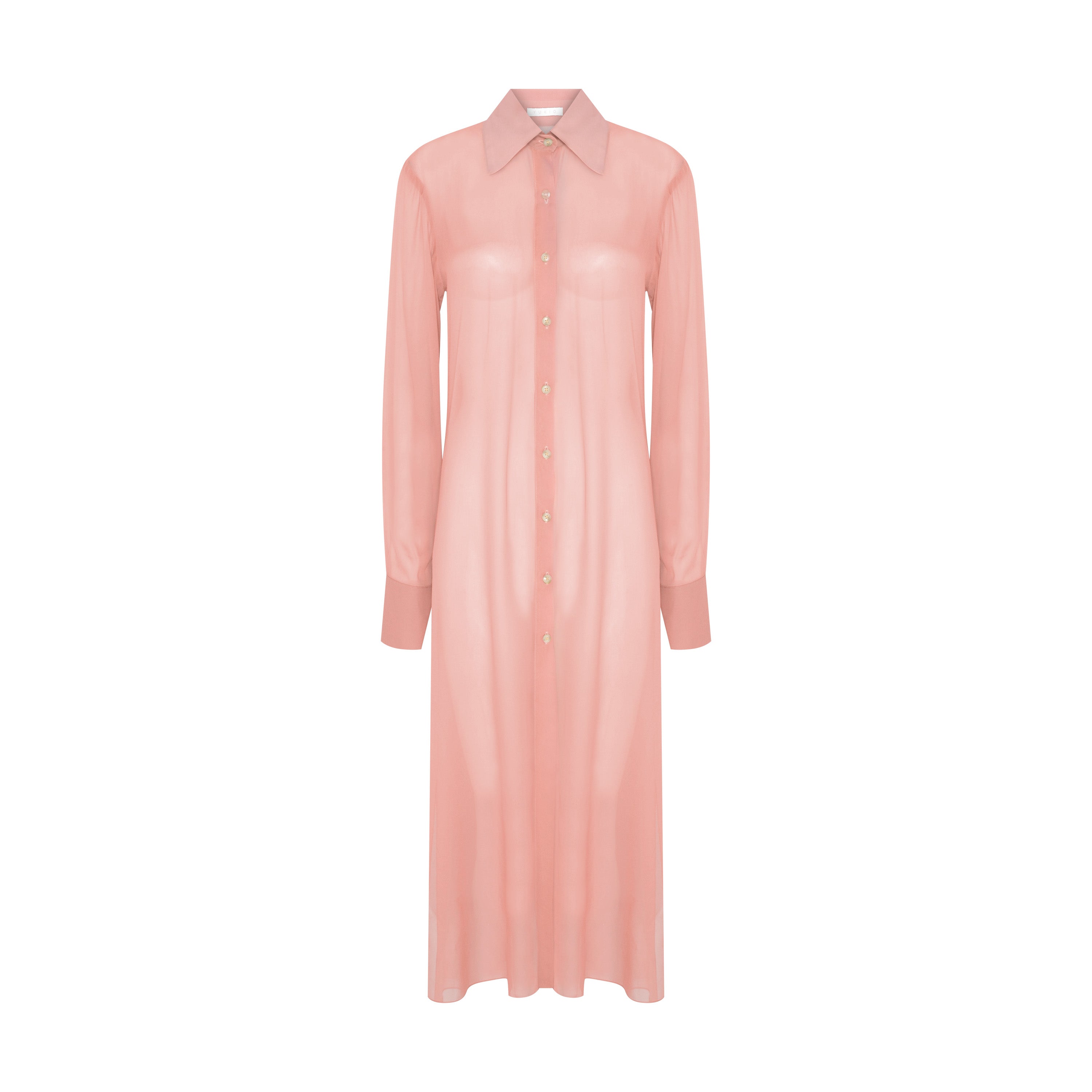 CAMISA MIDI SEDA GUEPARDO ROSA