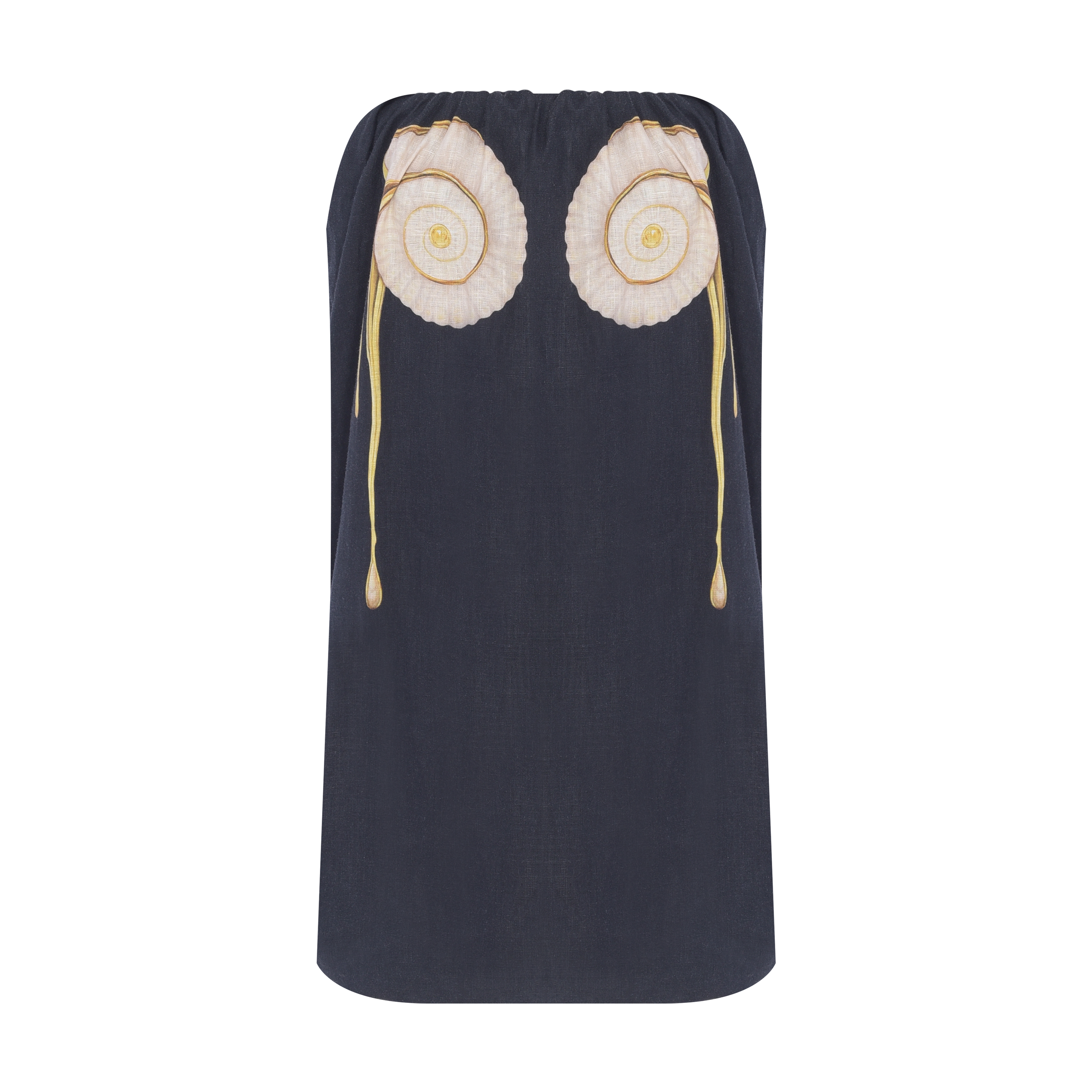 VESTIDO CURTO TQC CORPINHO CARACOL CARACOL PRETO