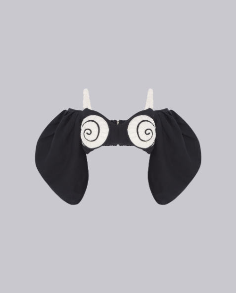 TOP CARACOL PEITINHO PRETO