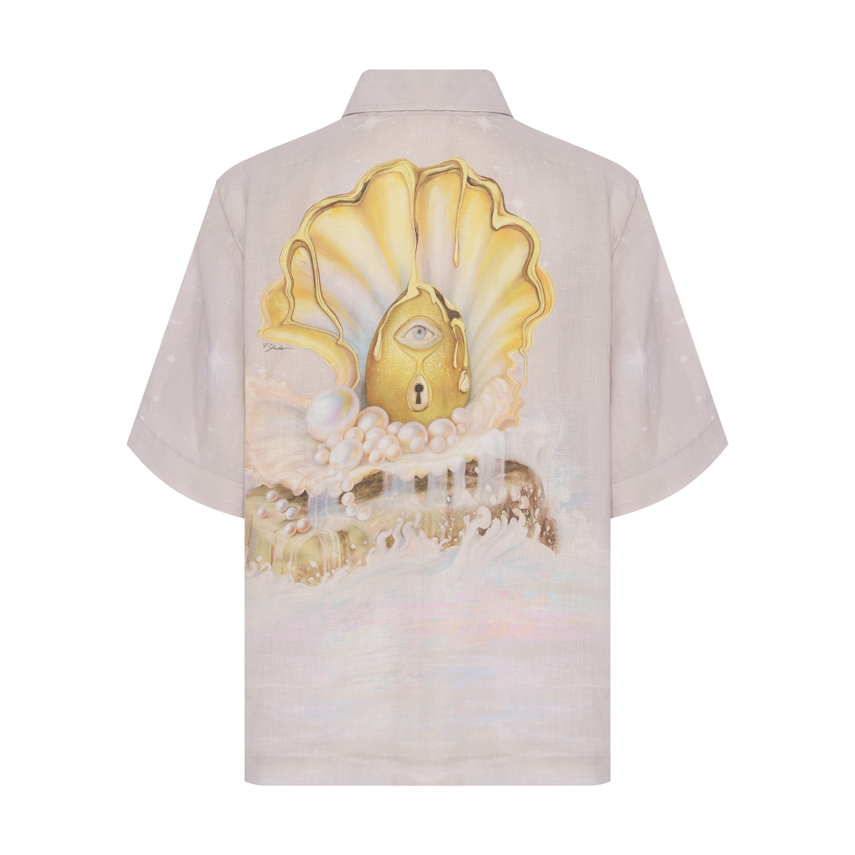 CAMISA MANGA CURTA (COBRADOR) OVO BEGE