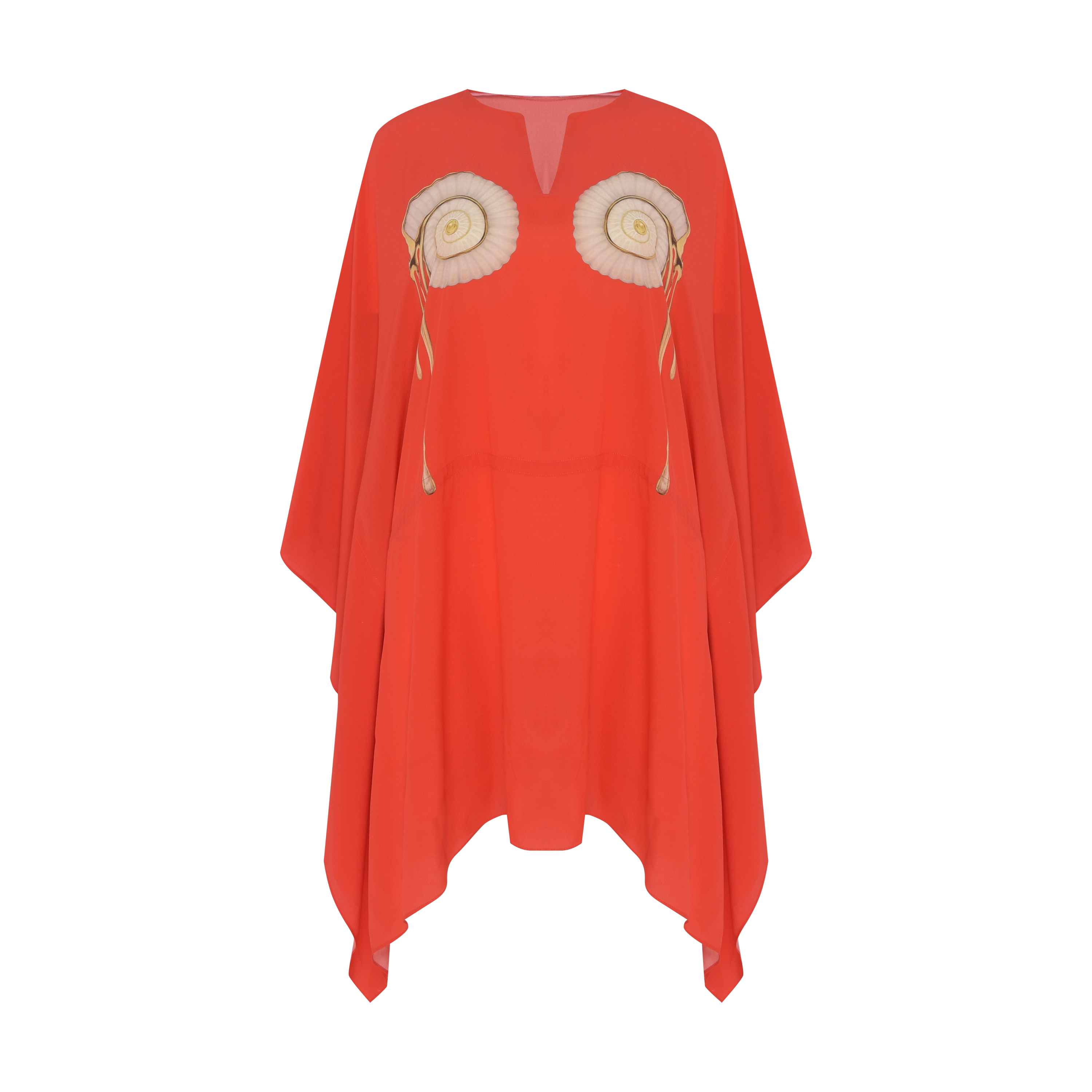 KAFTAN CURTO CARACOL VERMELHO