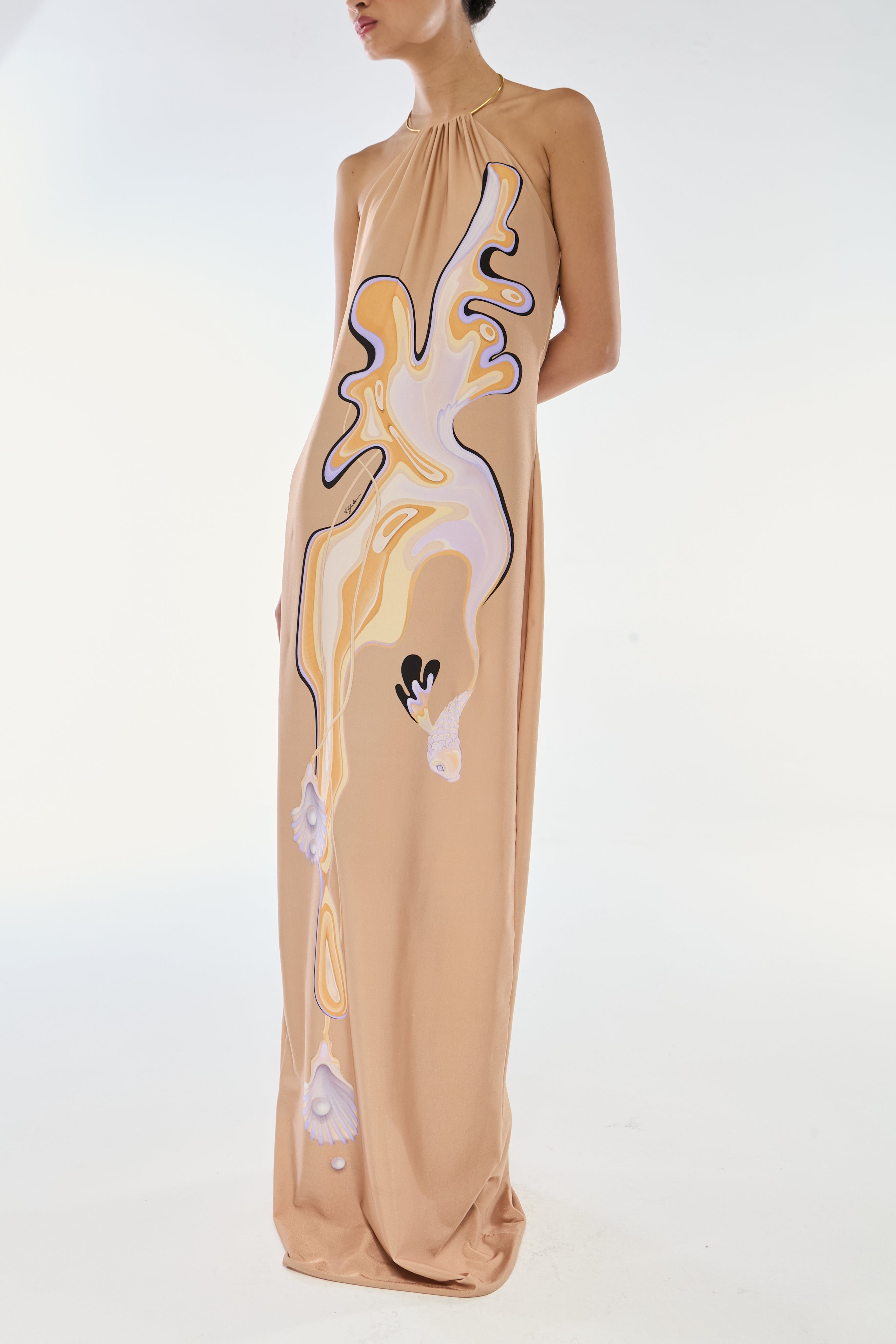 VESTIDO LONGO ARGOLA BUTTERFISH