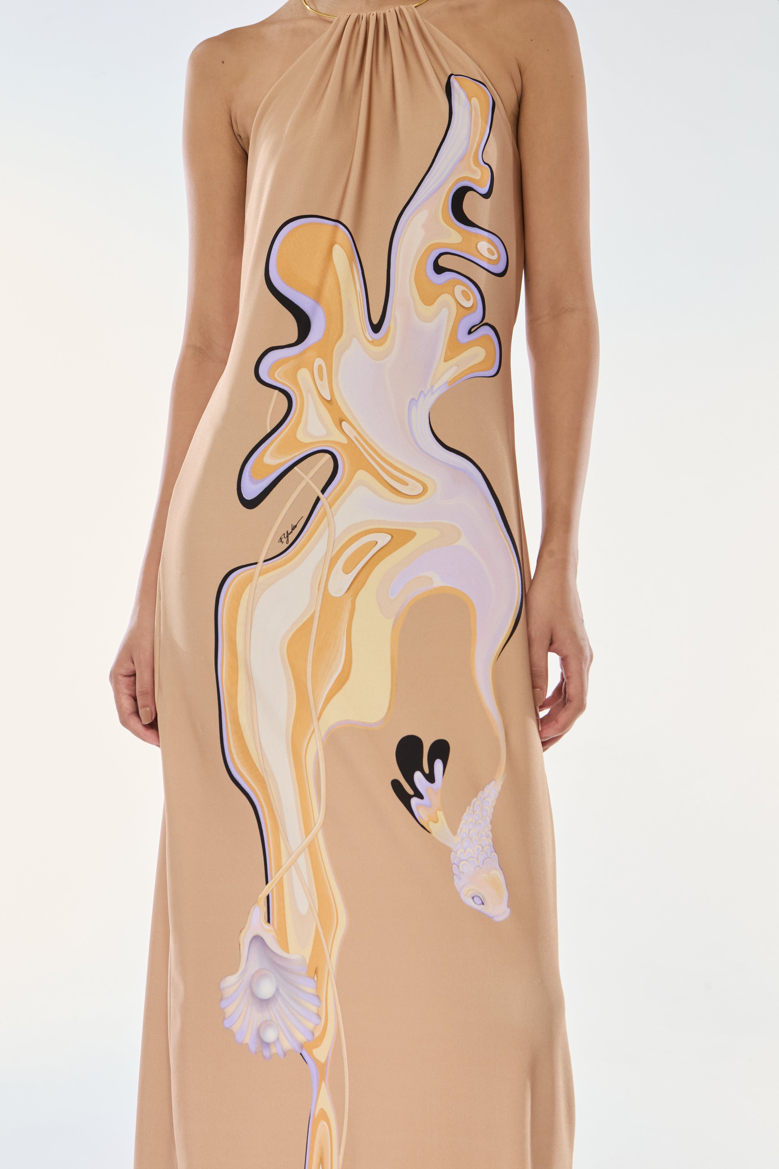 VESTIDO LONGO ARGOLA BUTTERFISH
