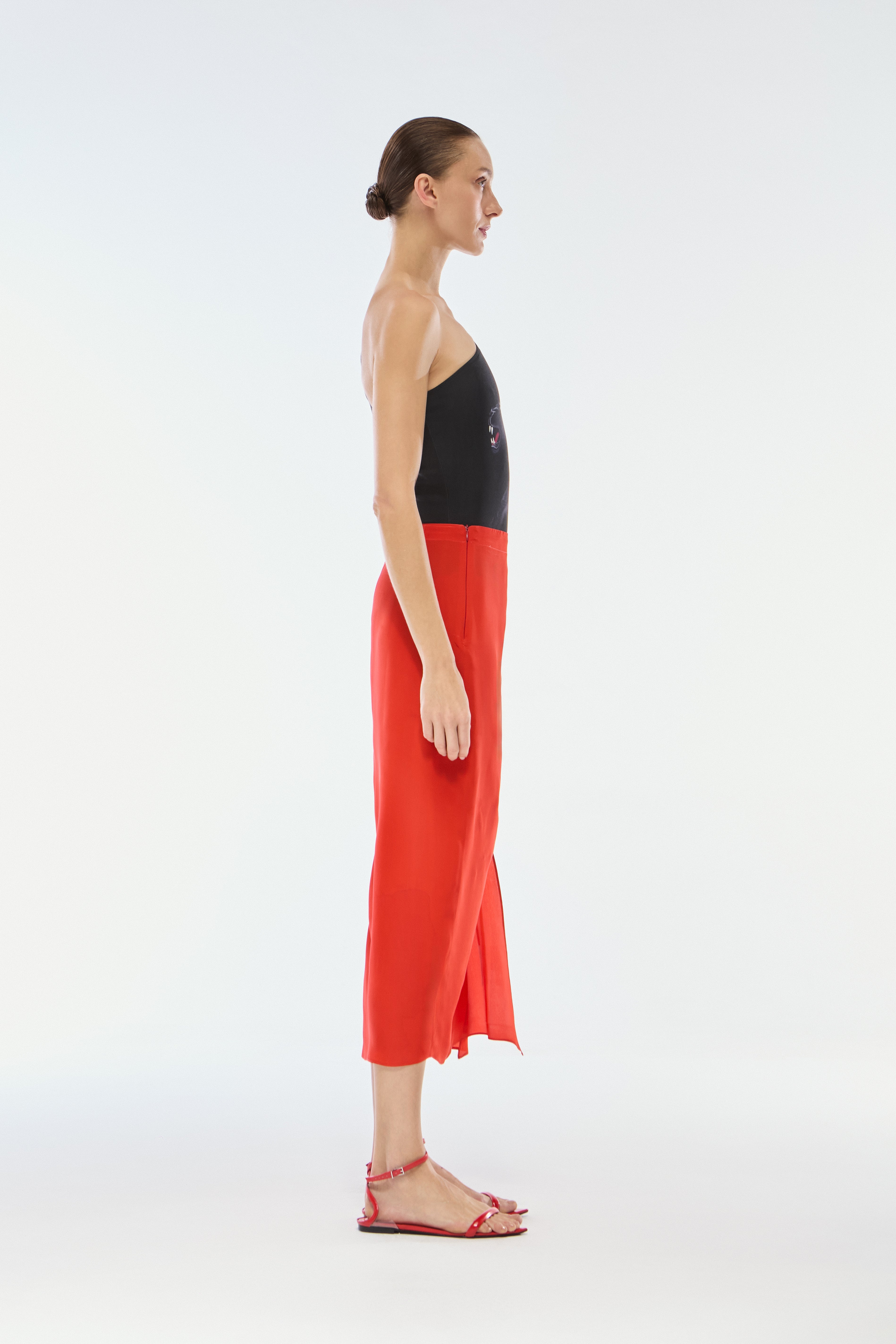 SAIA FRANZIDA SEDA VERMELHO
