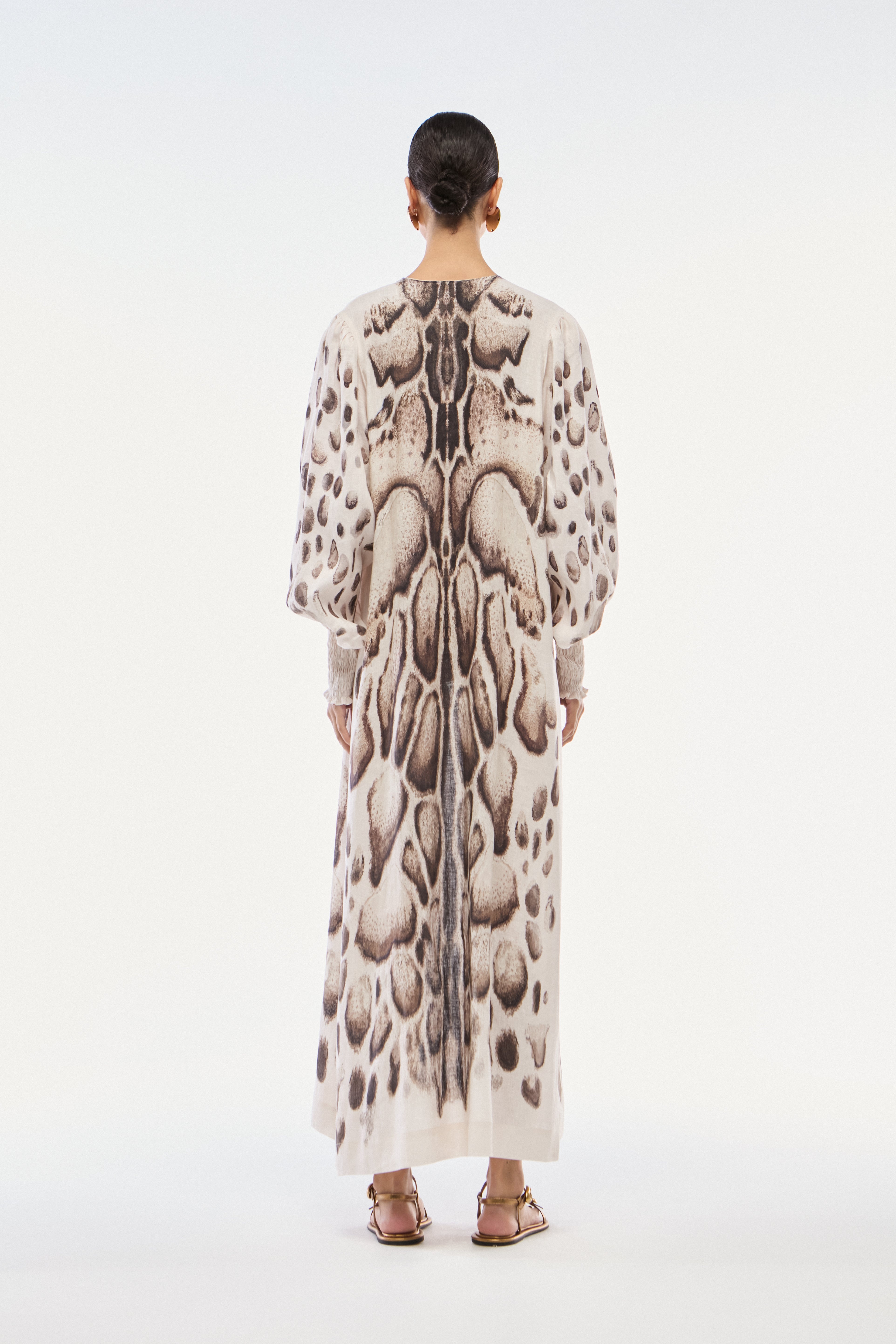 ROBE LONGO LINHO SKIN NATURAL