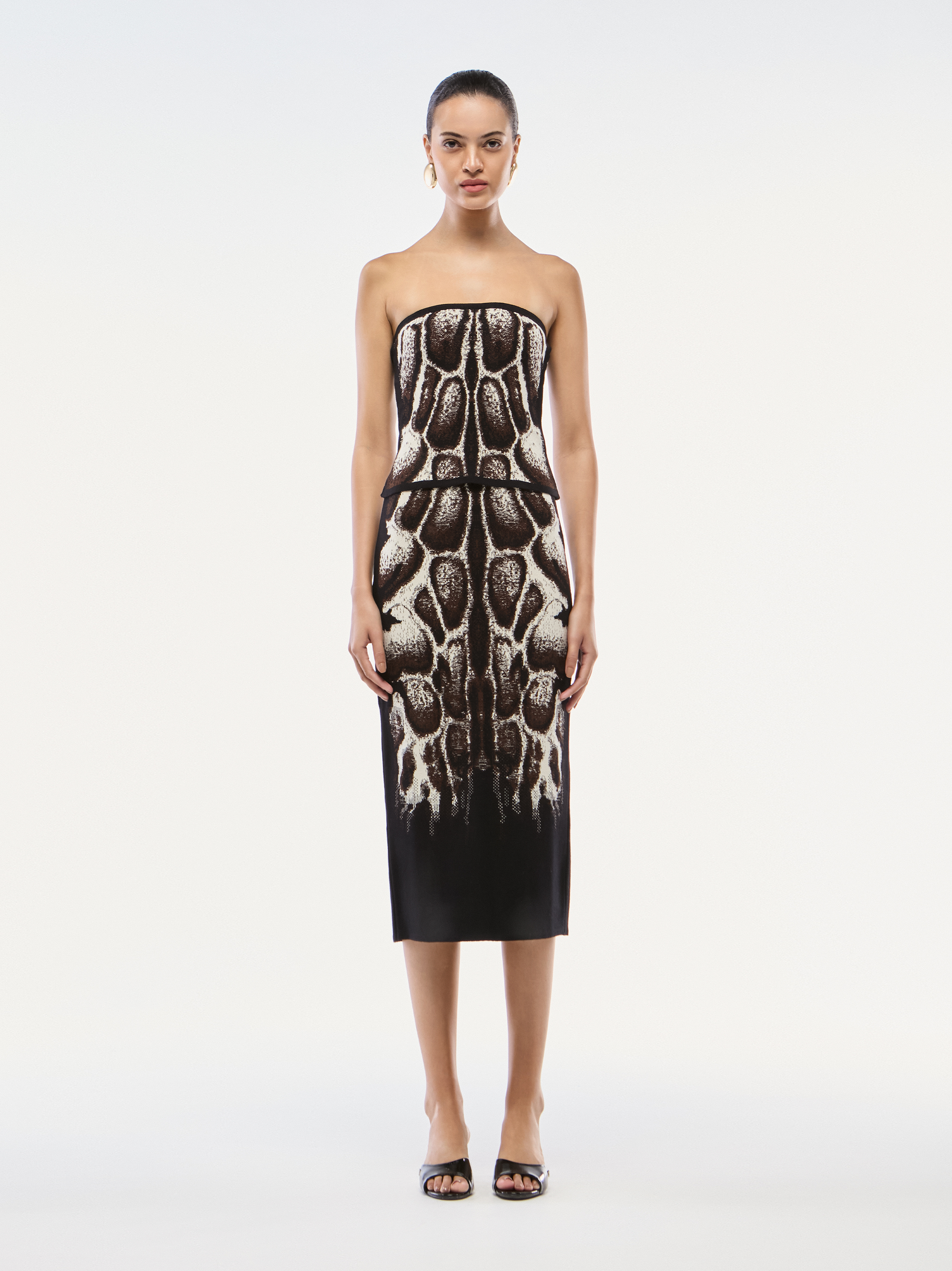 TOP TRICOT JACQUARD SKIN NATURAL