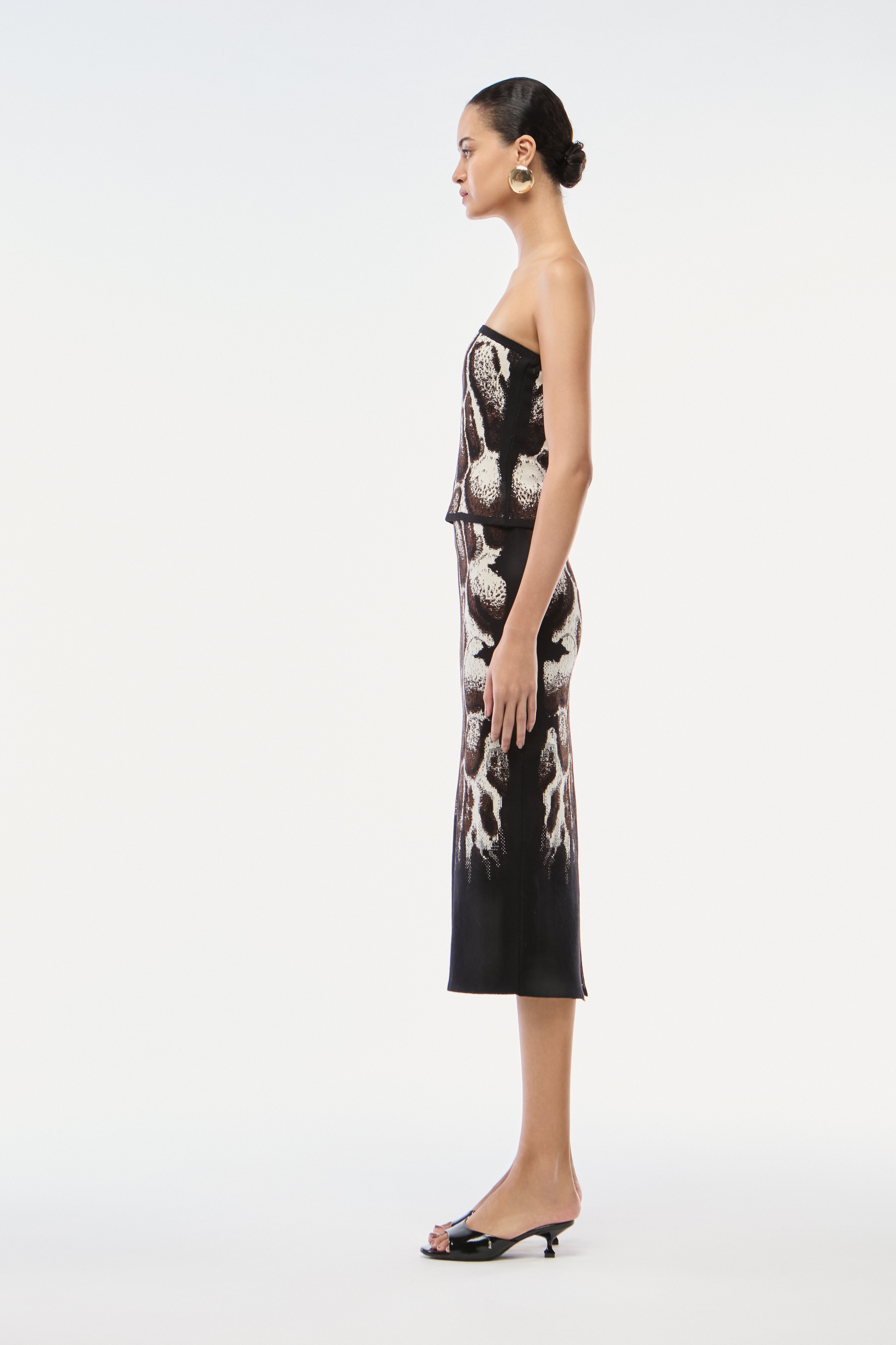 TOP TRICOT JACQUARD SKIN NATURAL