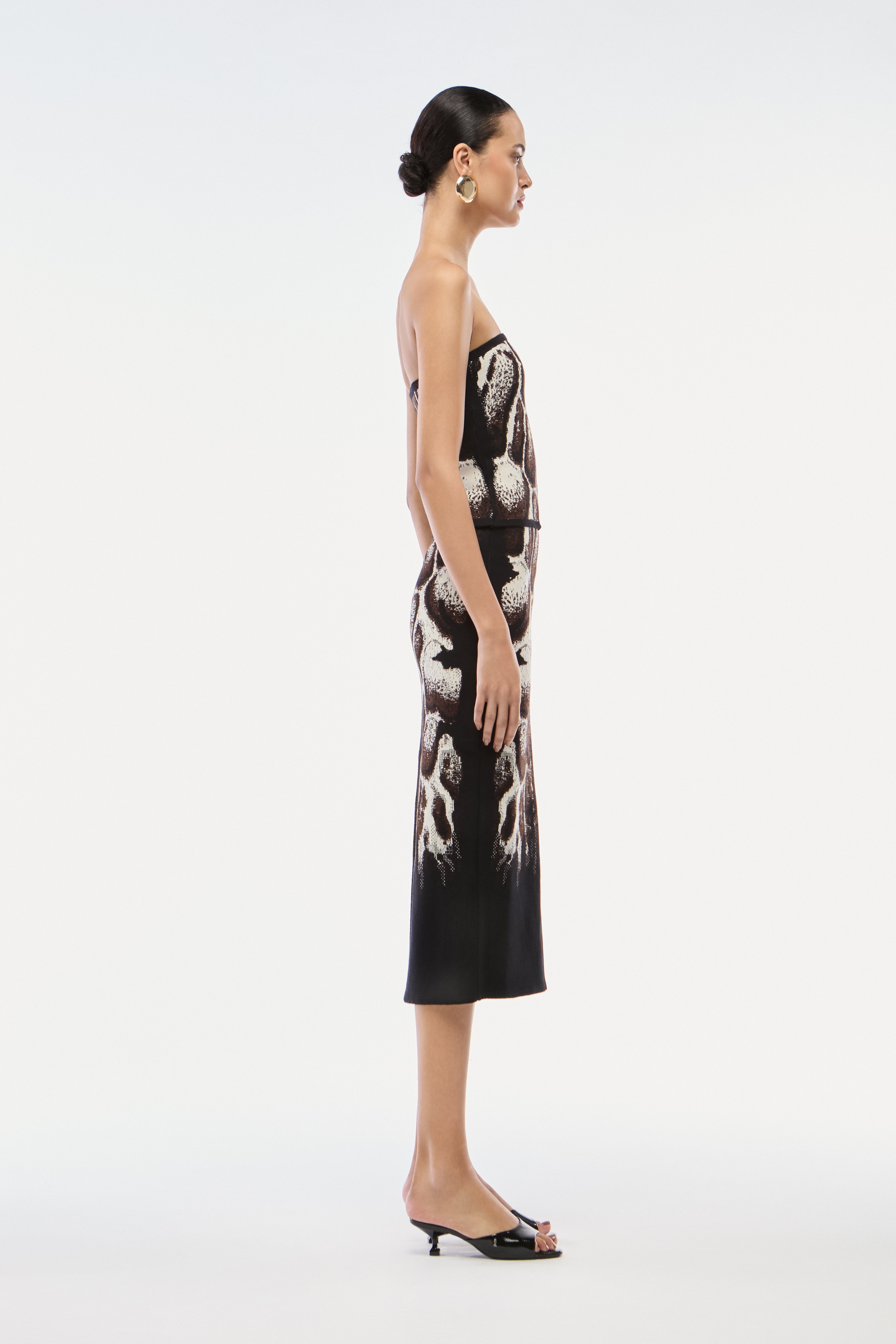 TOP TRICOT JACQUARD SKIN NATURAL