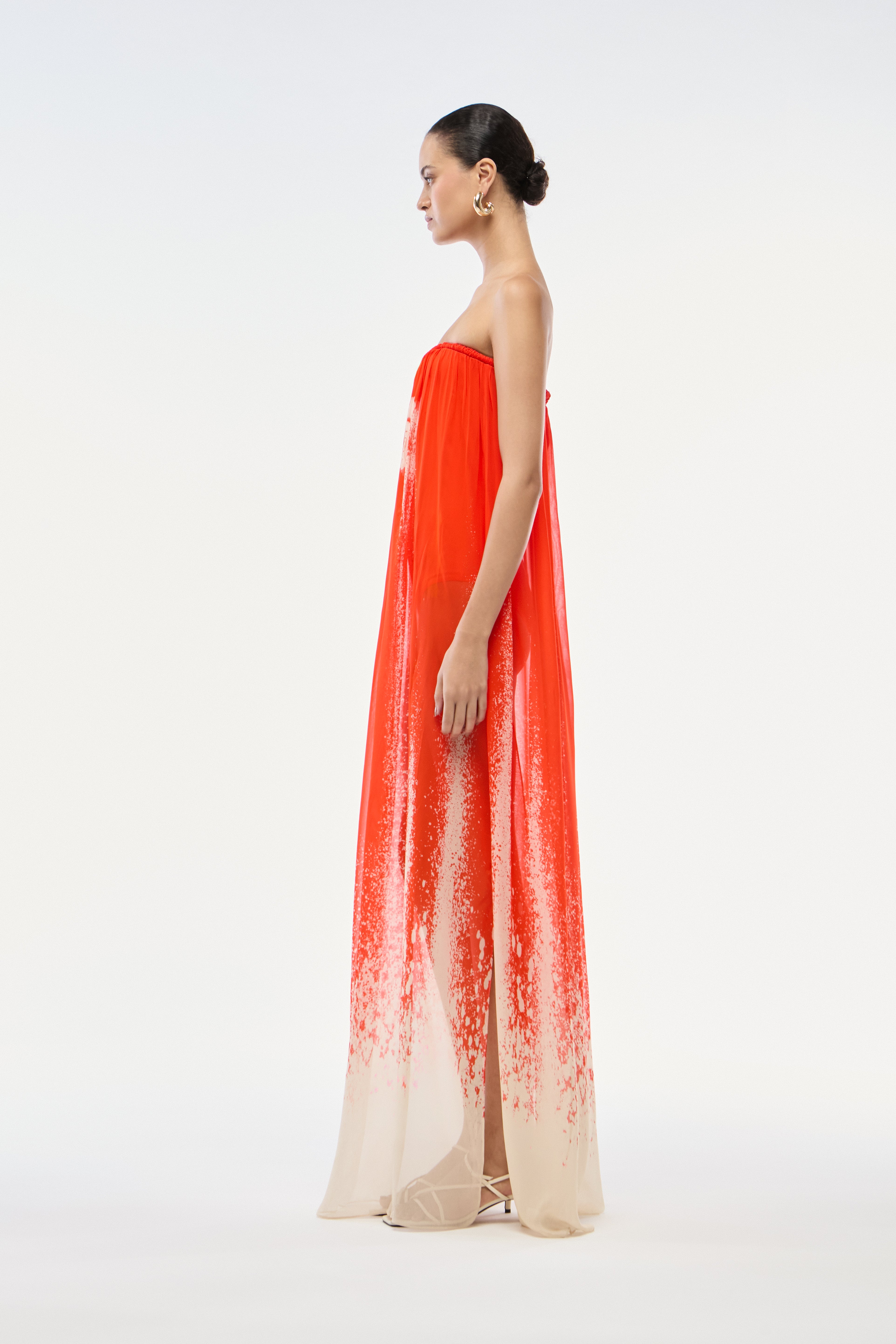VESTIDO TQC MAIÔ BOLHAS VERMELHO