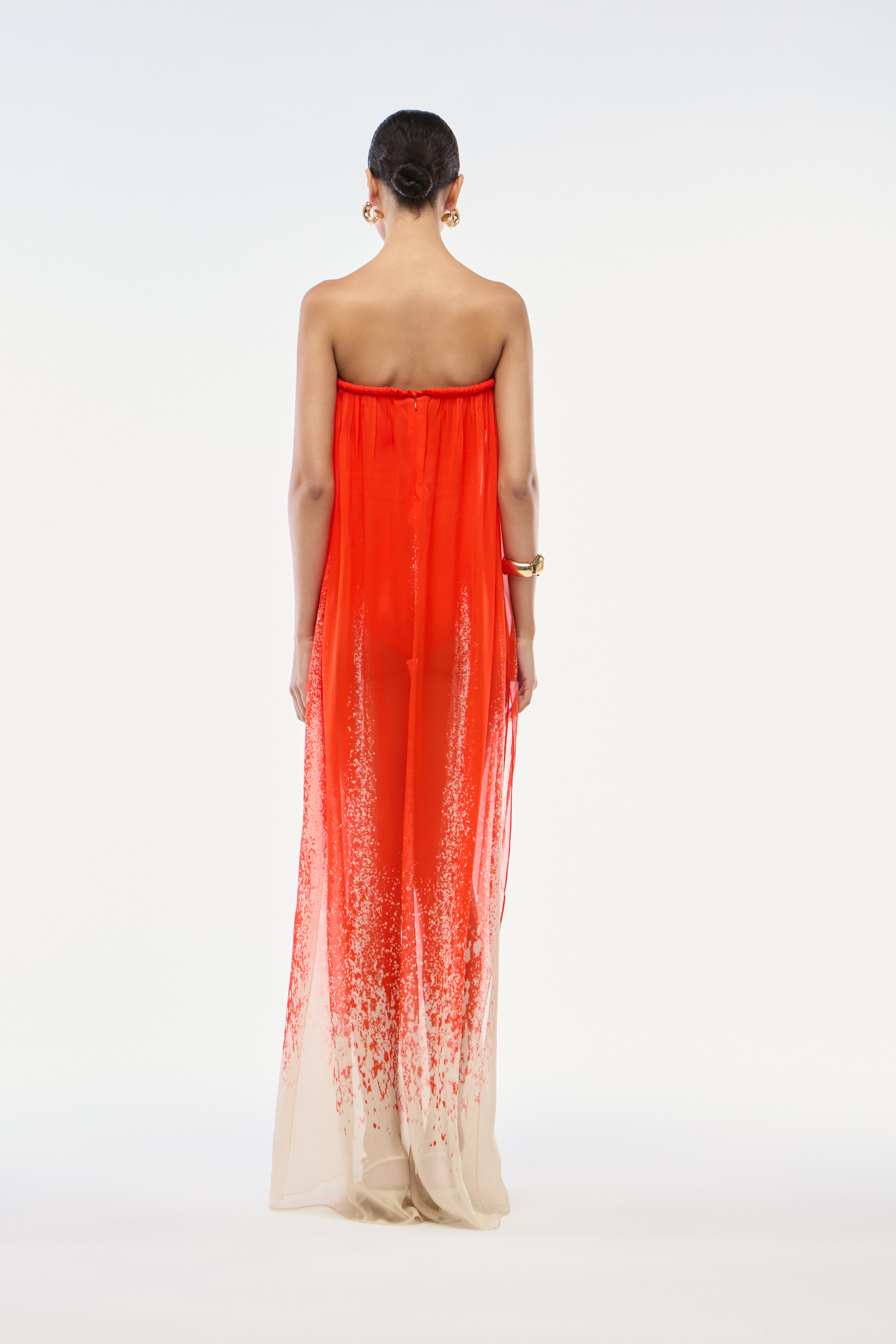 VESTIDO TQC MAIÔ BOLHAS VERMELHO