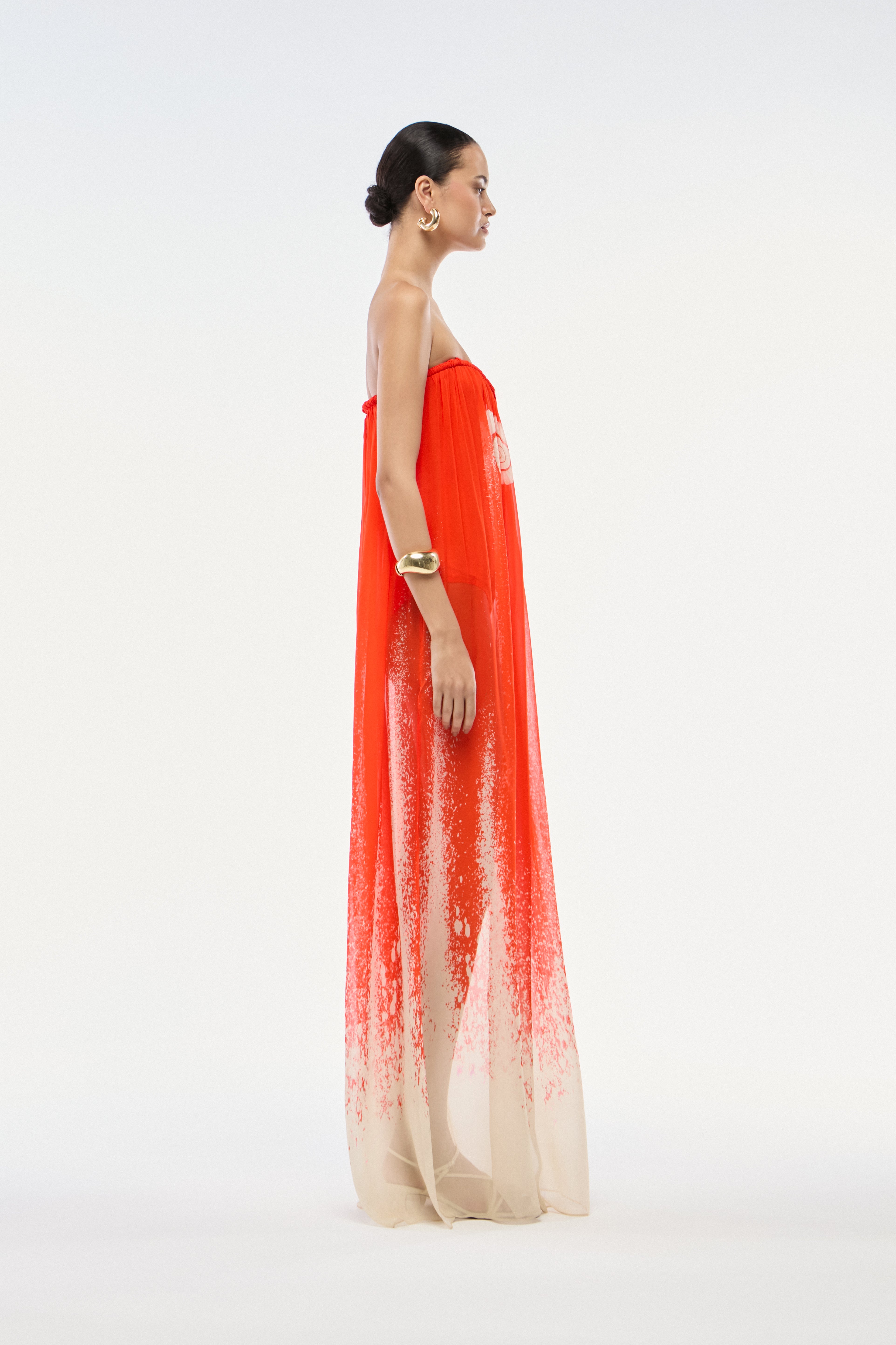 VESTIDO TQC MAIÔ BOLHAS VERMELHO