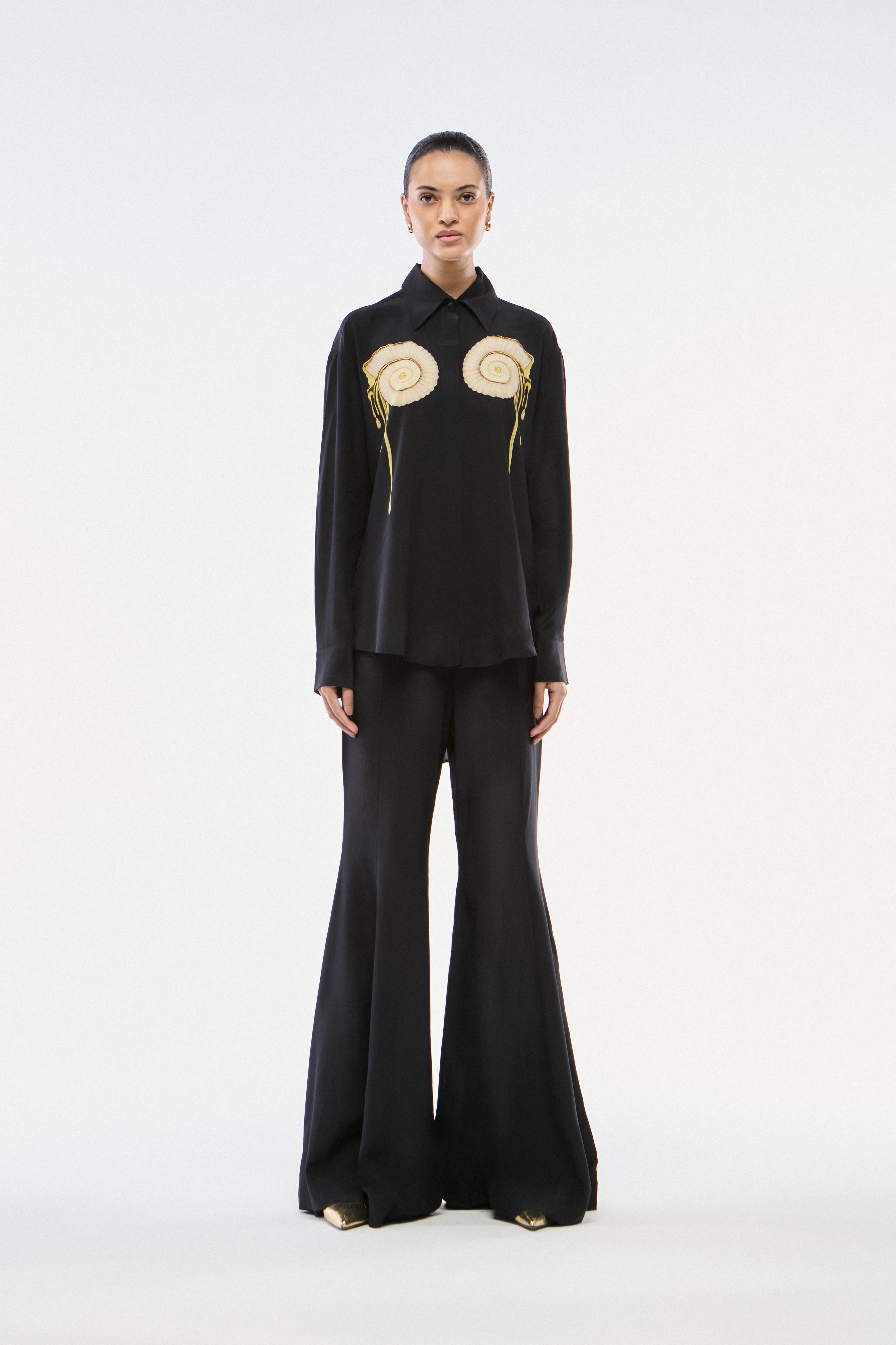 CAMISA LINHO CARACOL PRETO