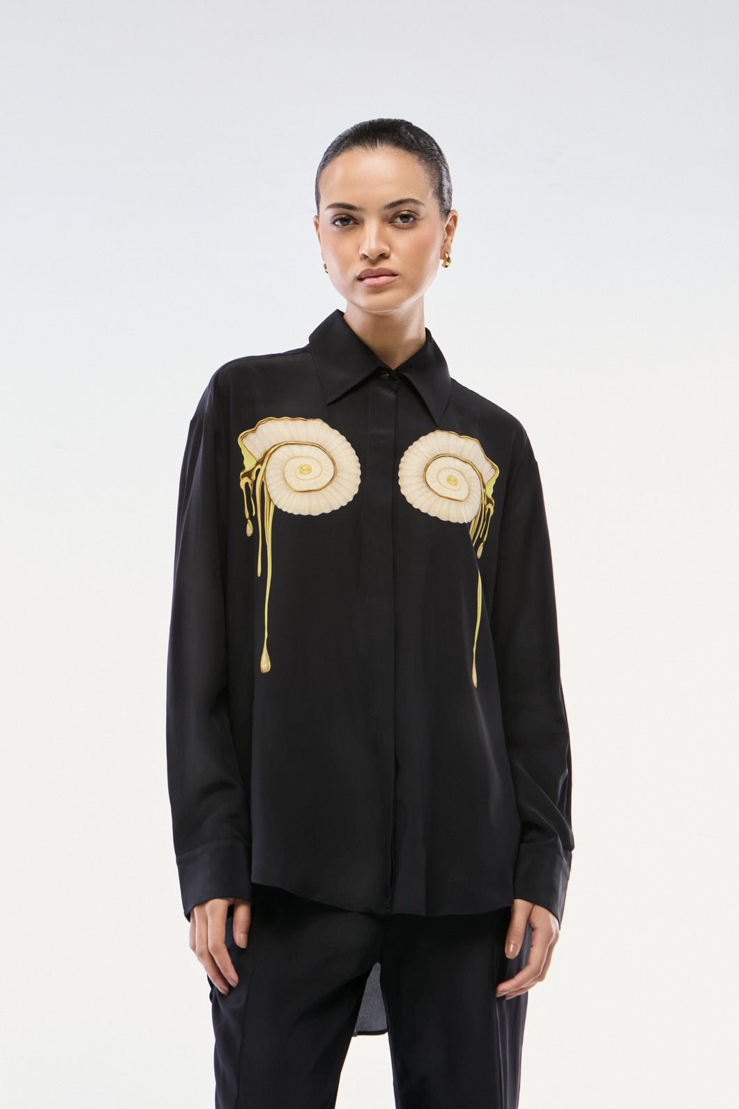 CAMISA LINHO CARACOL PRETO