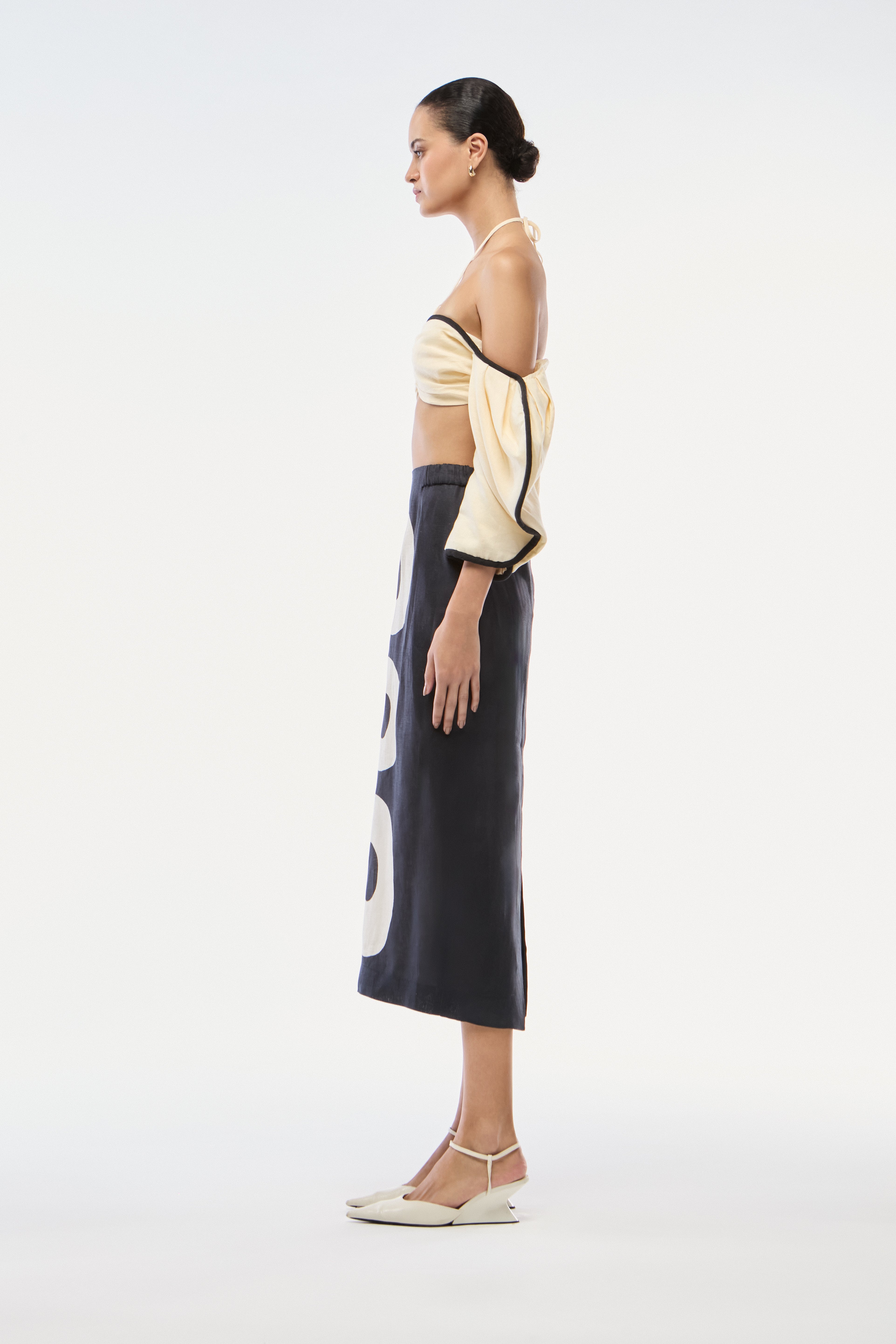 TOP CROPPED LINHO OFF-WHITE