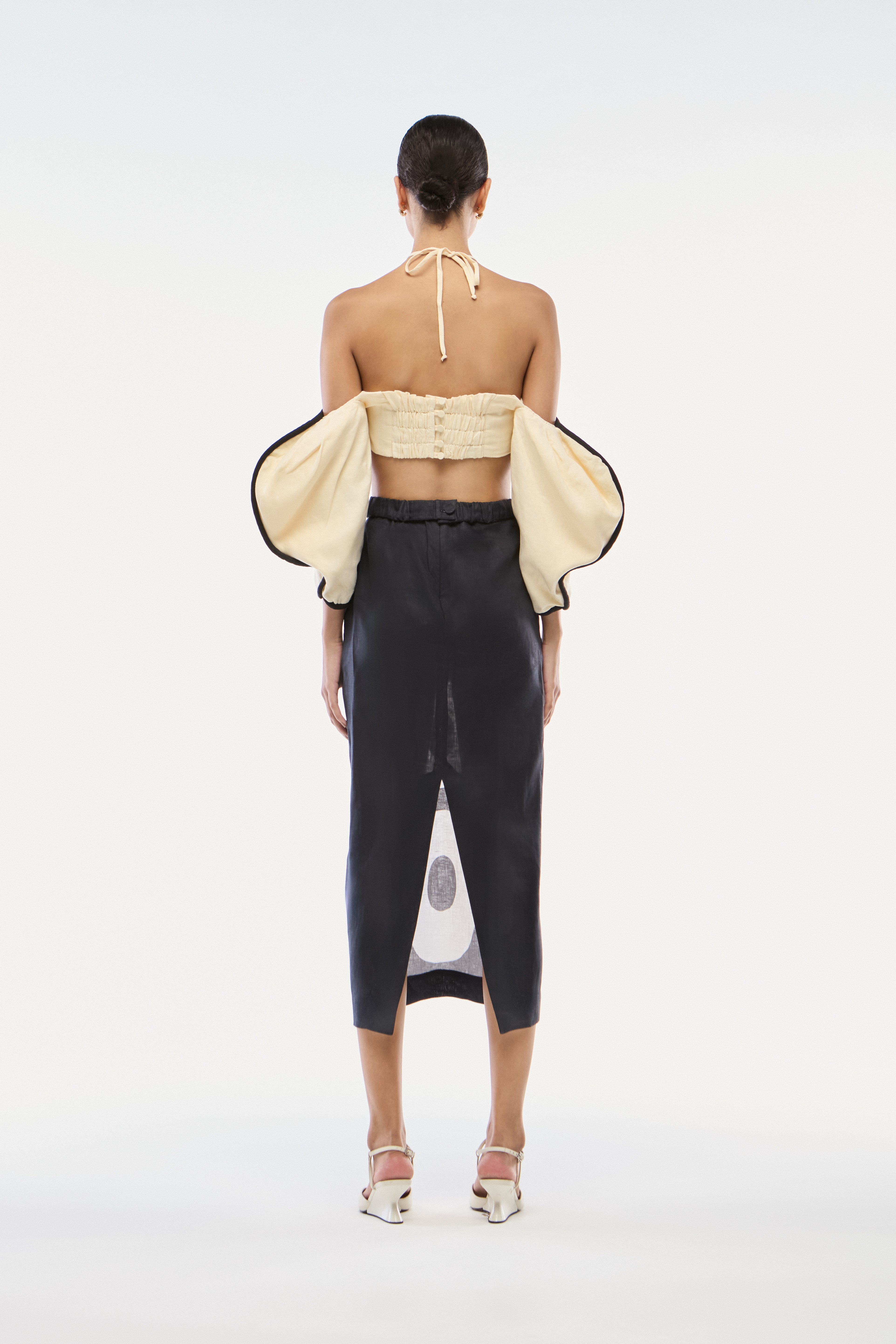 TOP CROPPED LINHO OFF-WHITE