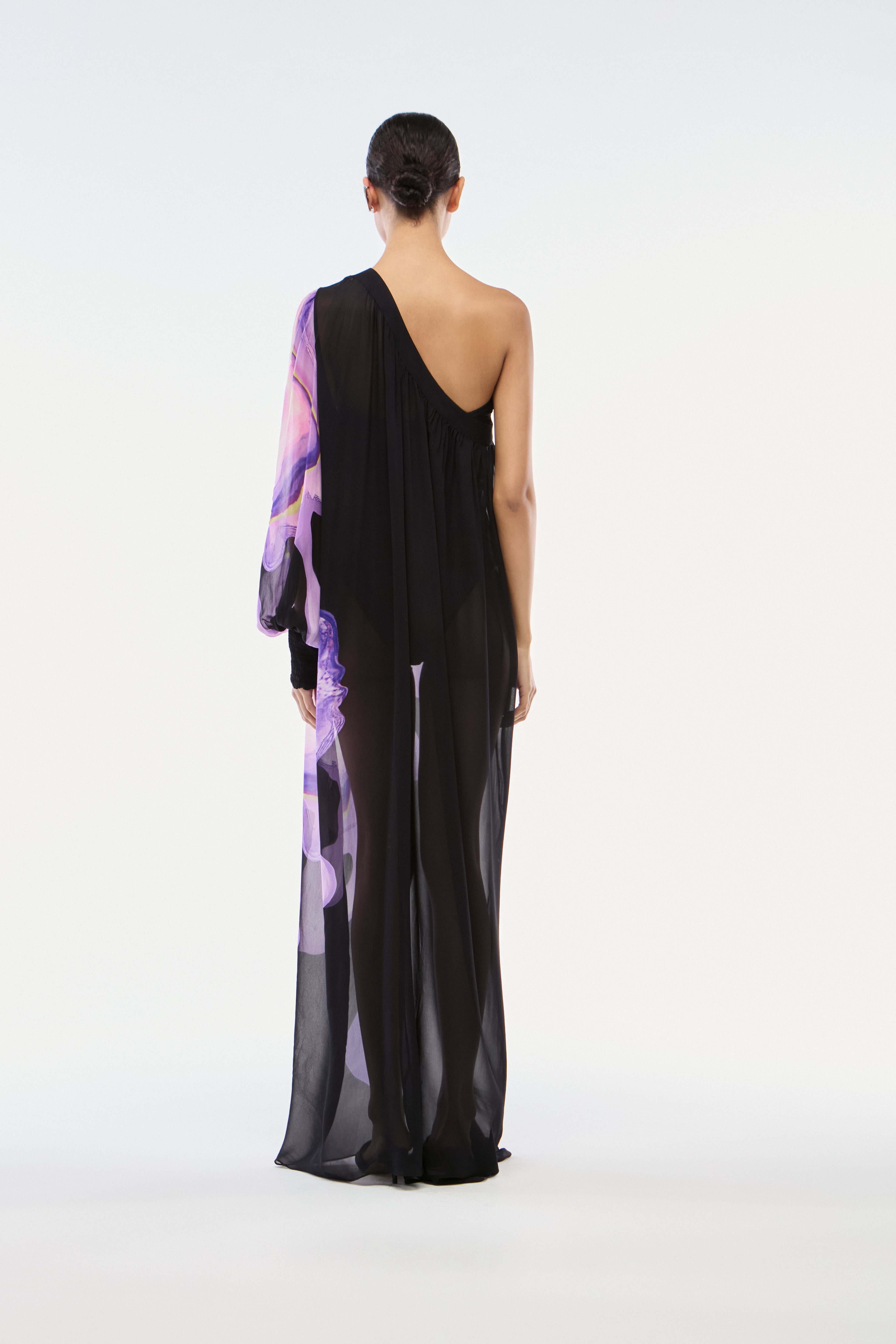 VESTIDO OMBRO SÓ FLORAL BLACK