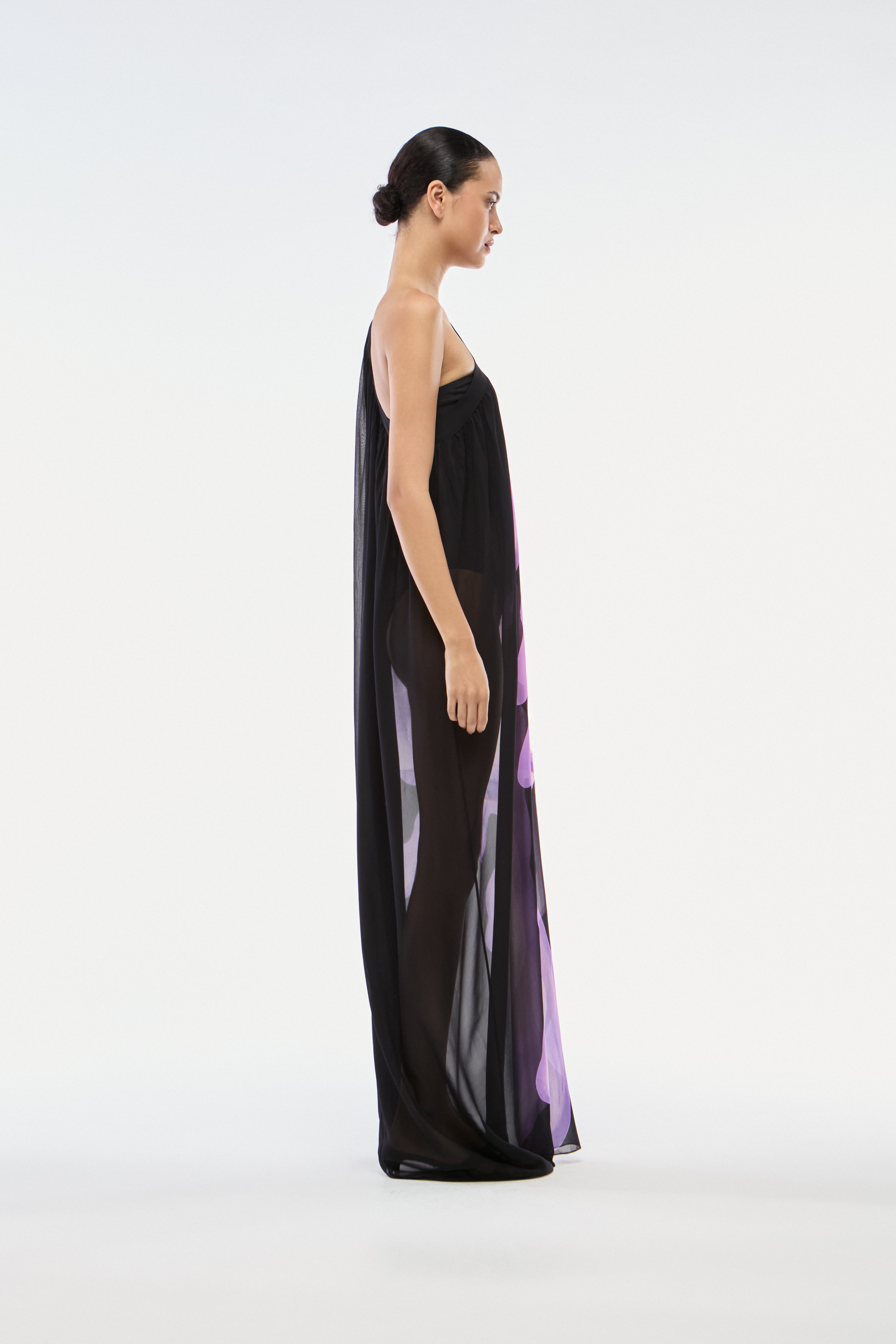 VESTIDO OMBRO SÓ FLORAL BLACK