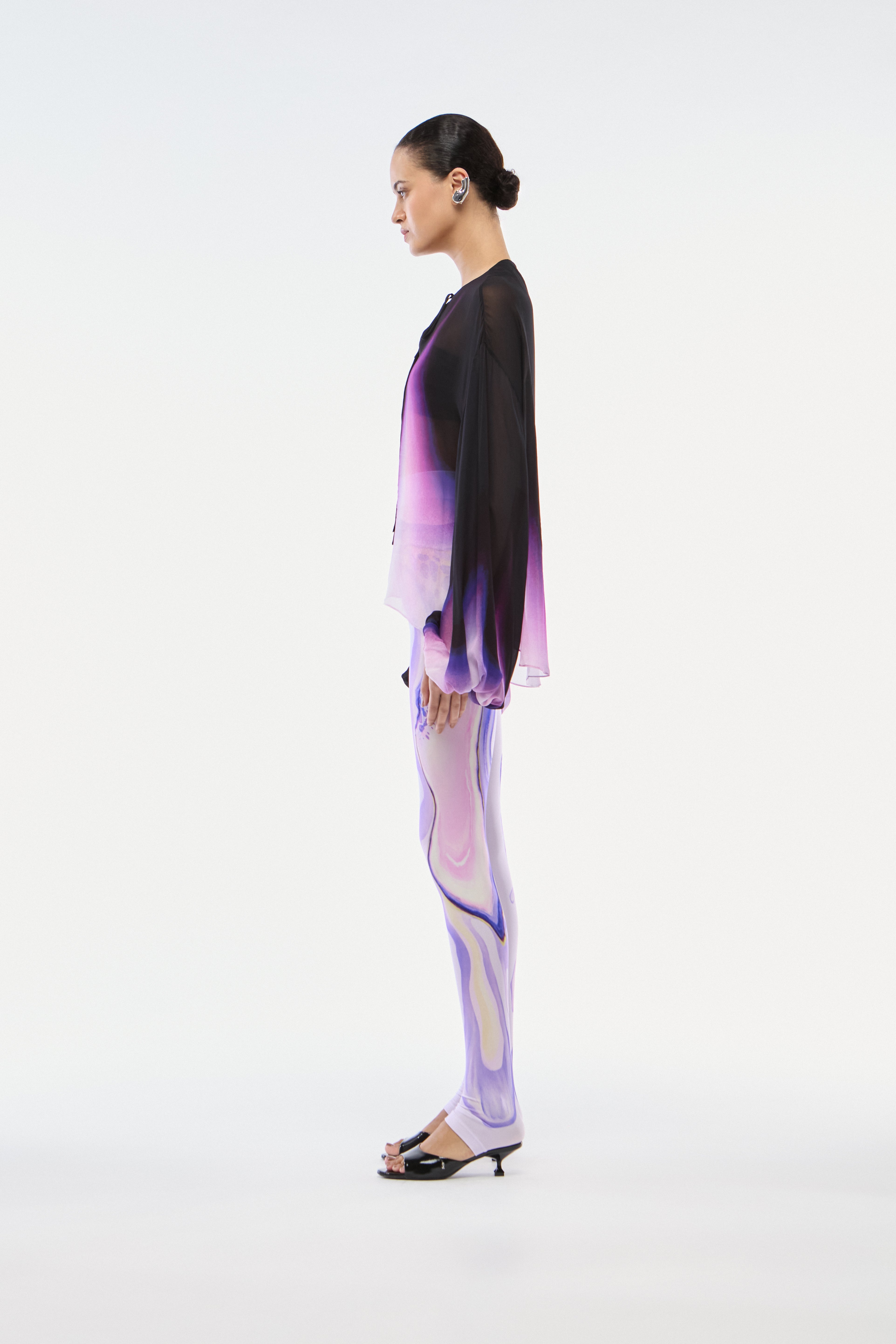 LEGGING FLORAL PURPLE
