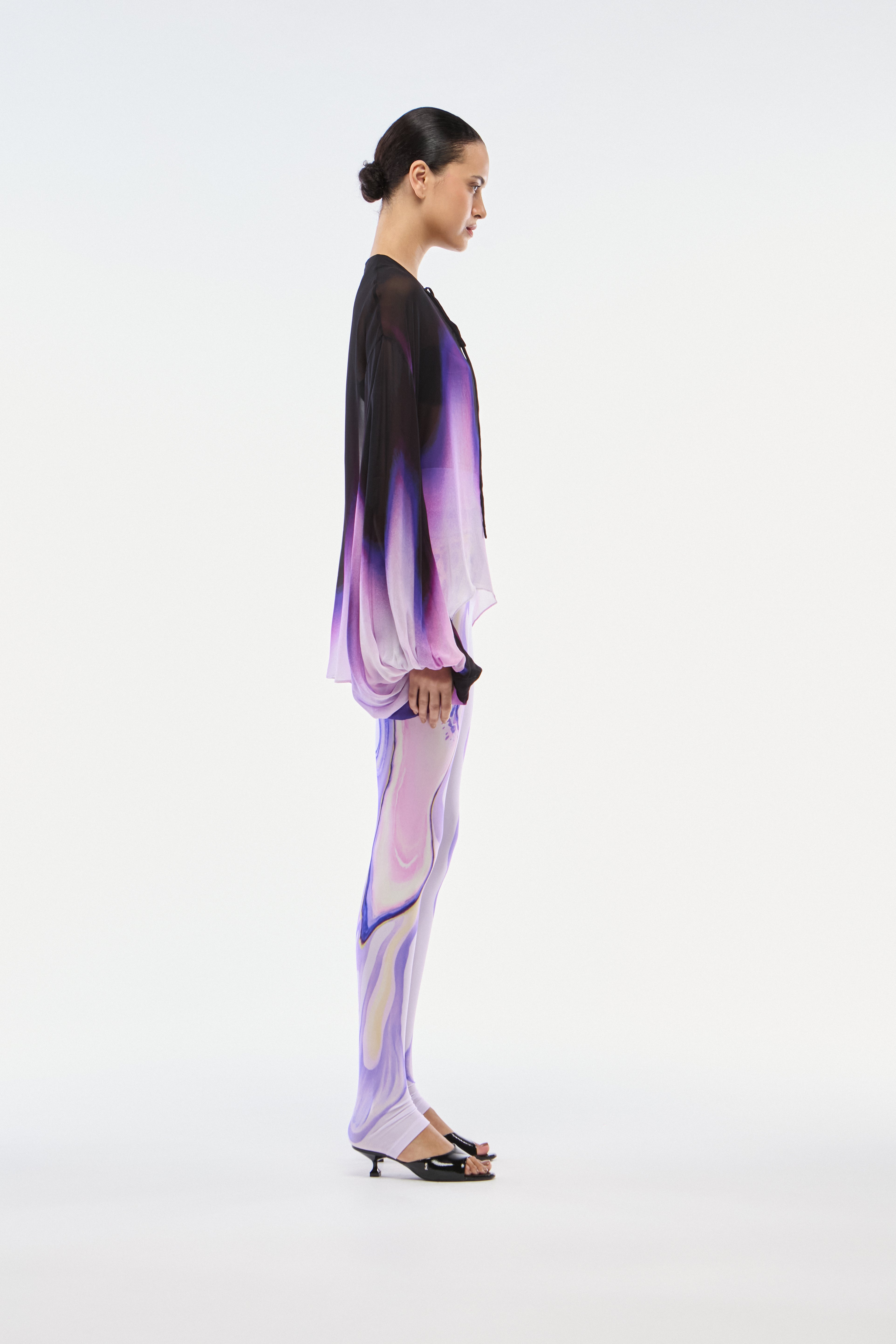 LEGGING FLORAL PURPLE