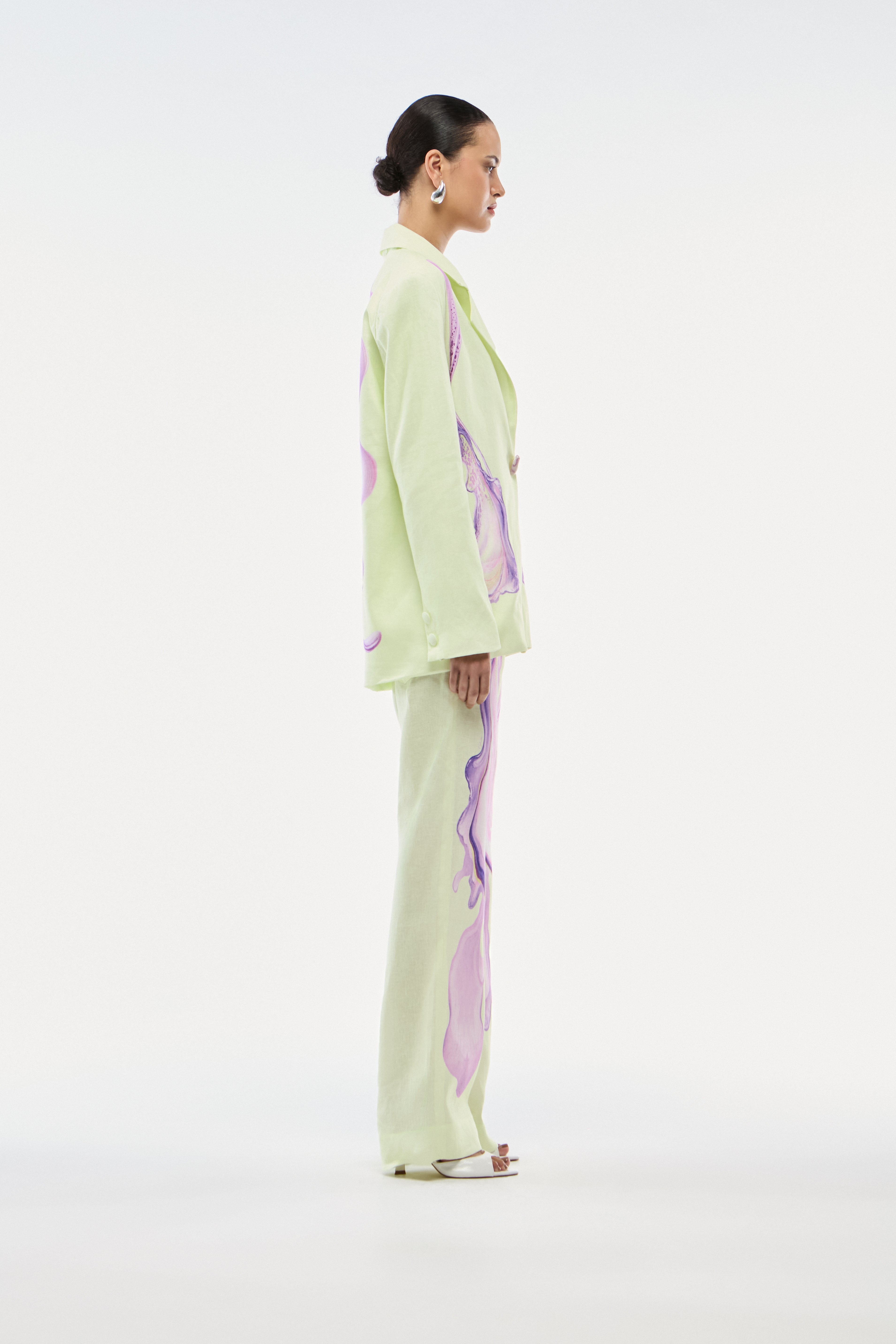 BLAZER LINHO FLORAL CITRUS