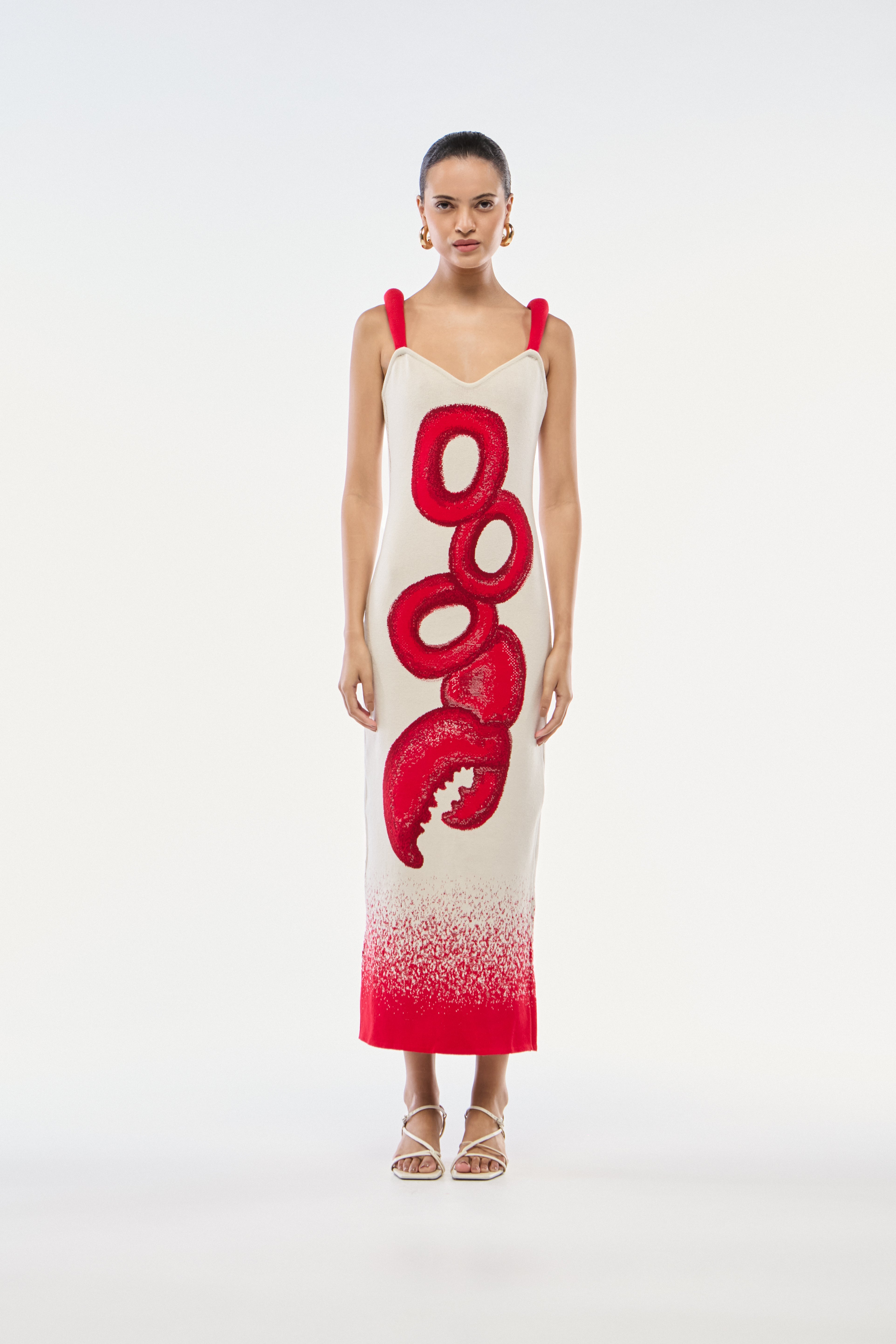 VESTIDO LONGO TRICOT LOBSTER