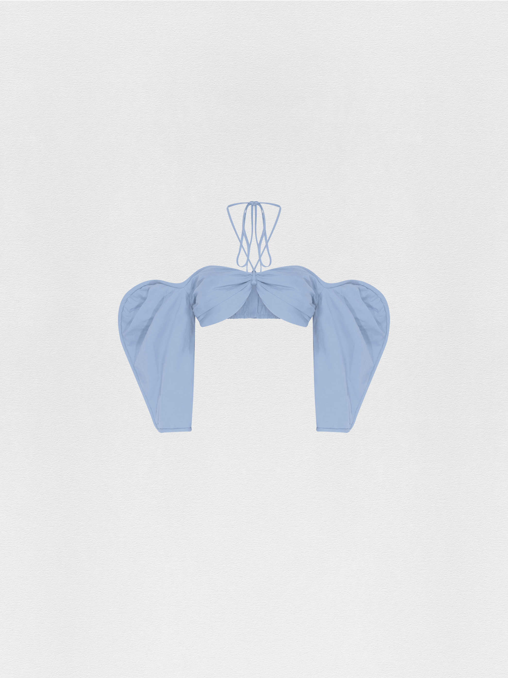 TOP CROPPED LINHO AZUL SKY