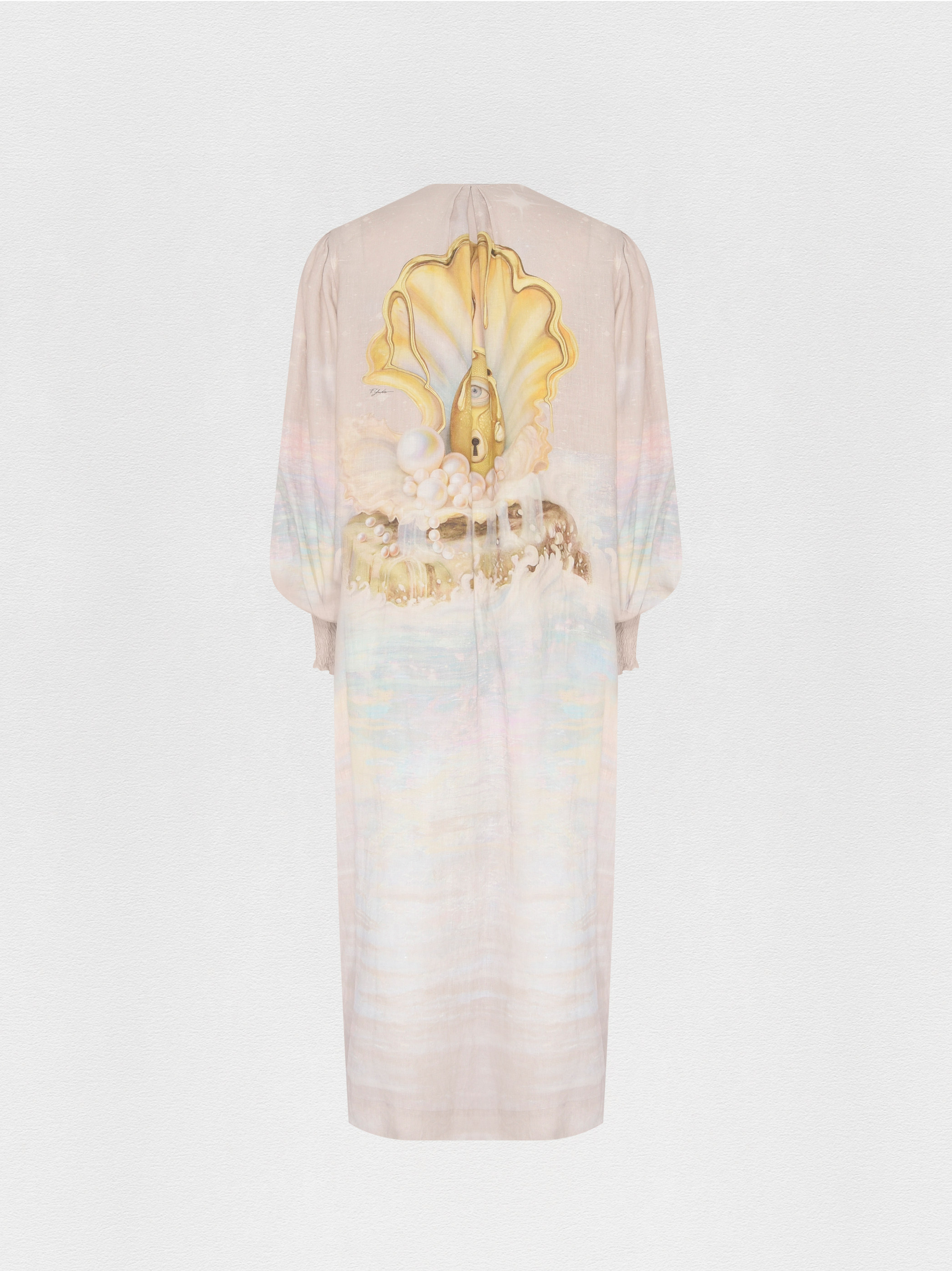 ROBE LONGO LINHO OVO