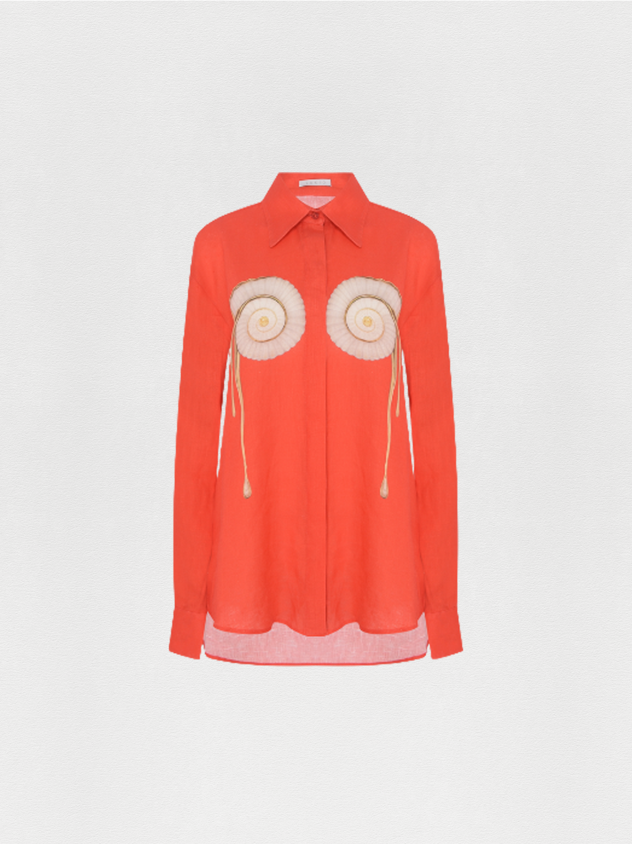 CAMISA LINHO CARACOL VERMELHO