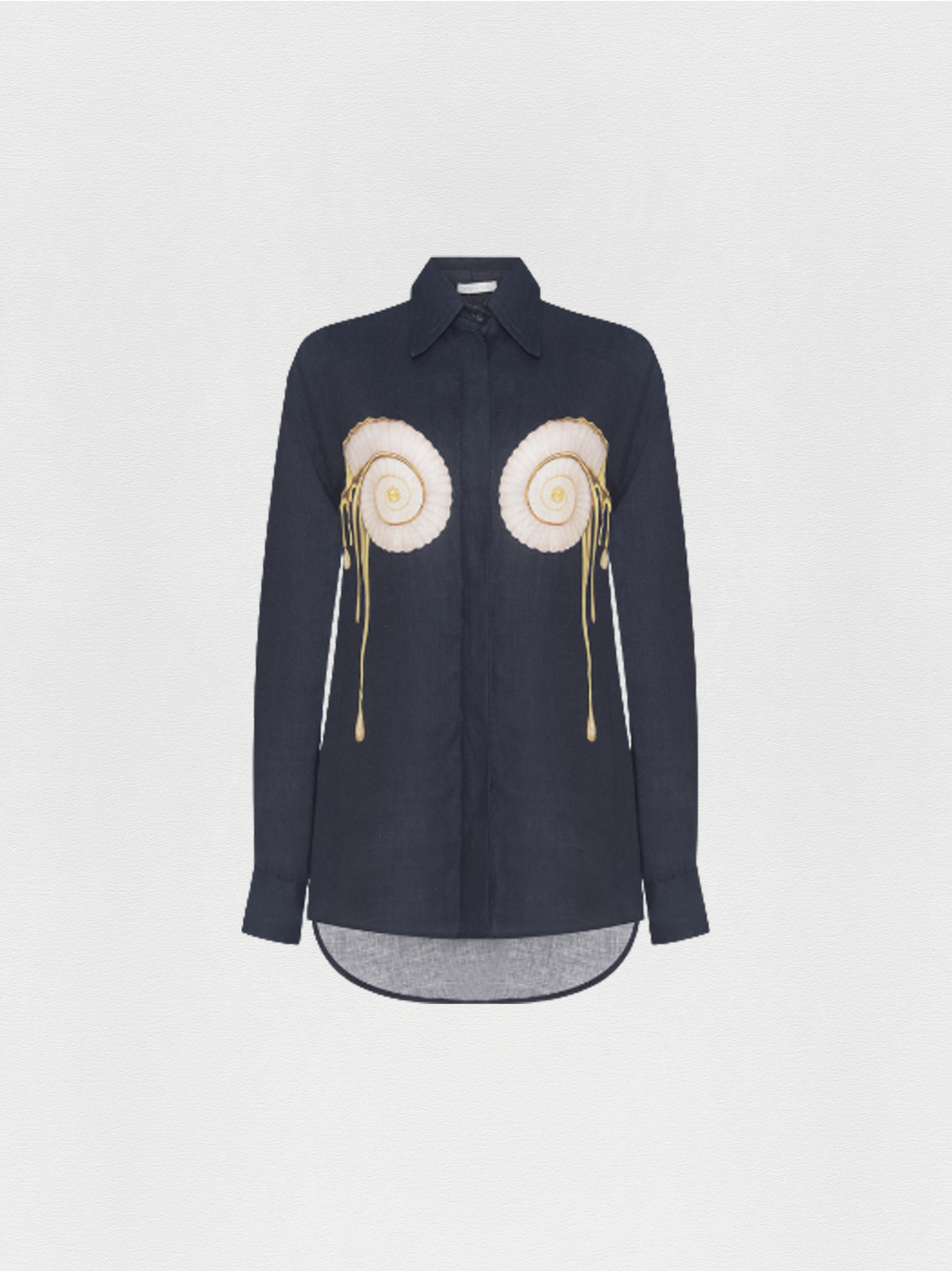 CAMISA LINHO CARACOL PRETO