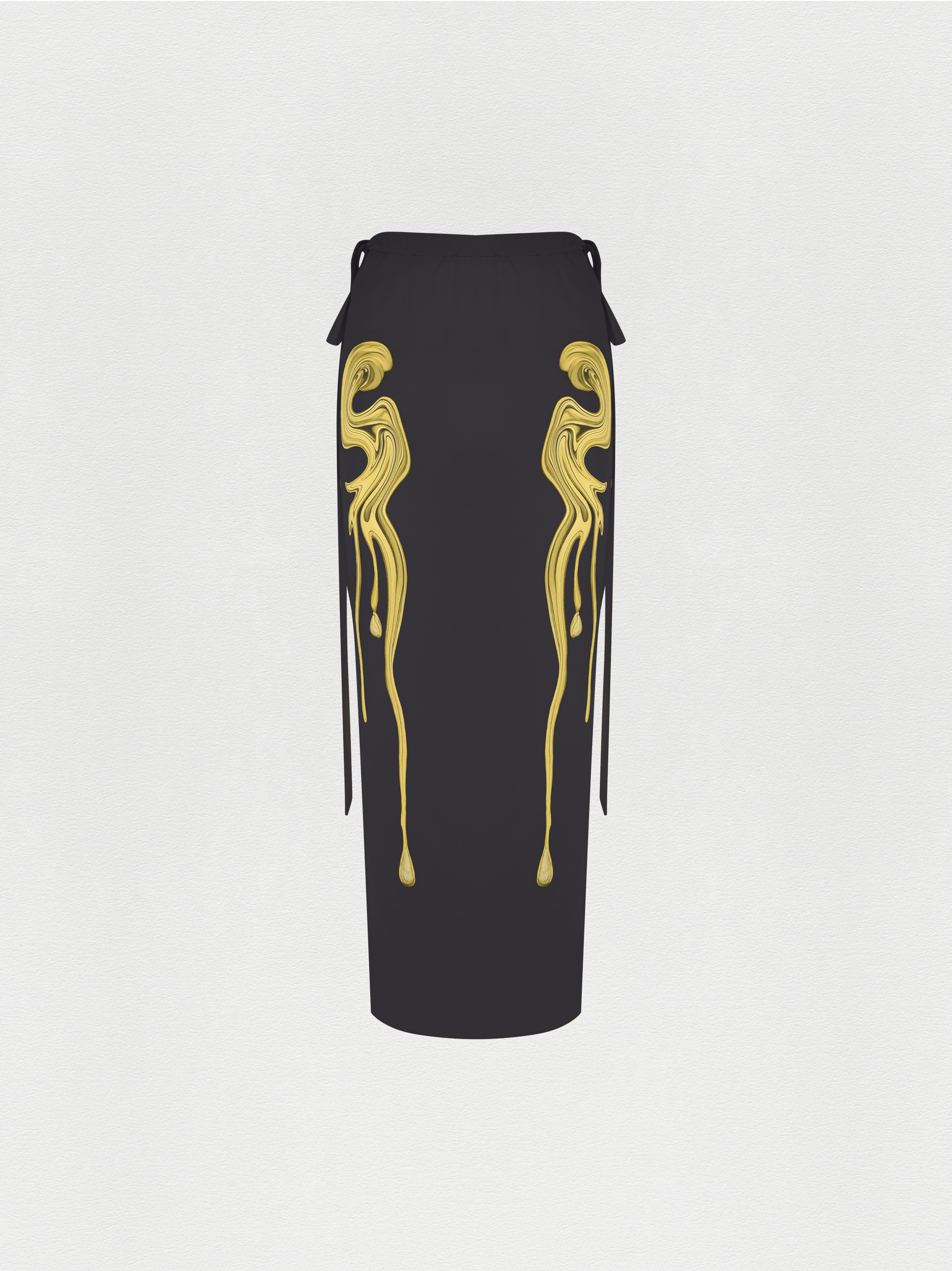 SAIA AMARRAÇÃO SEDA CARACOL PRETO