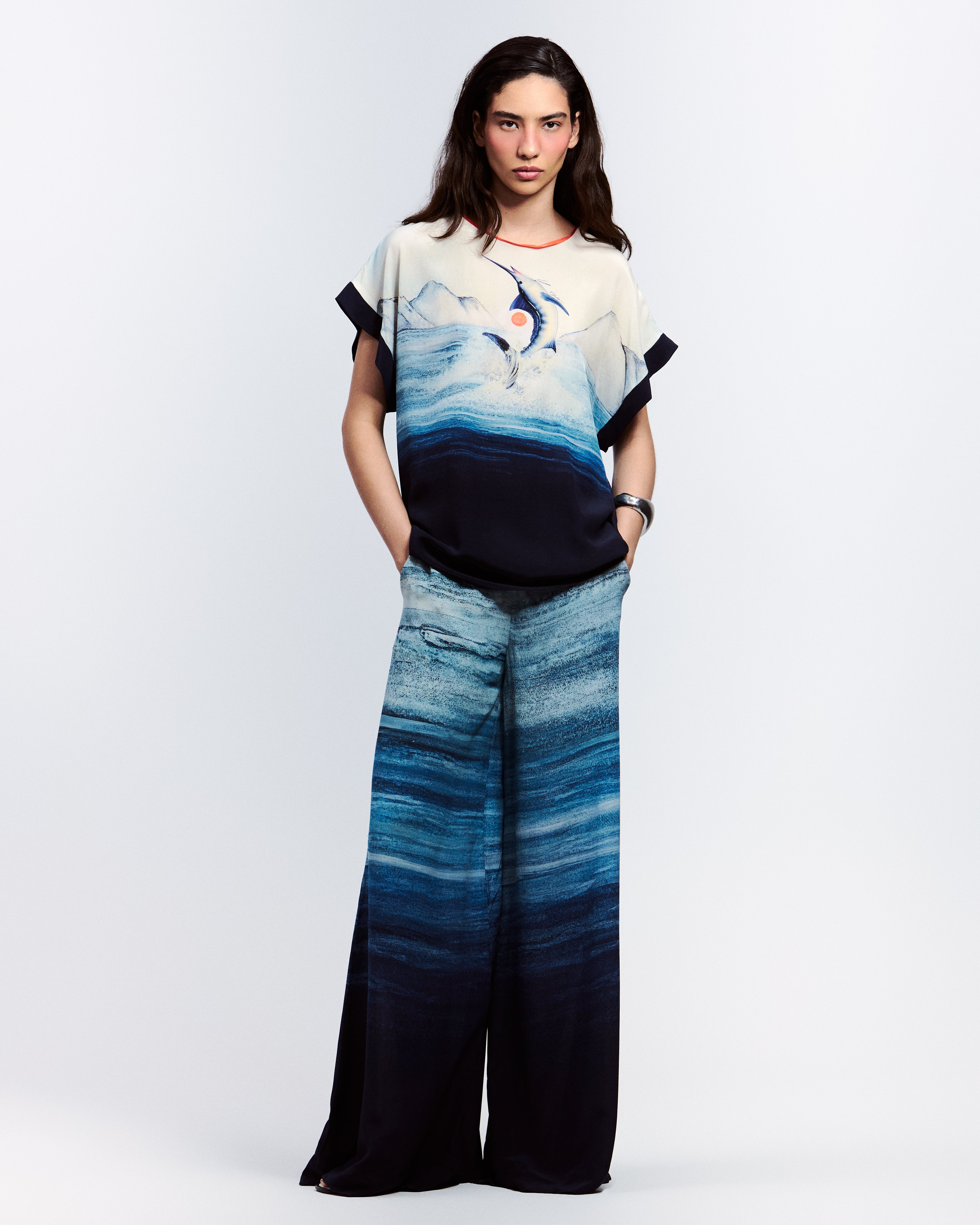 CAMISETA DE SEDA MARLIN