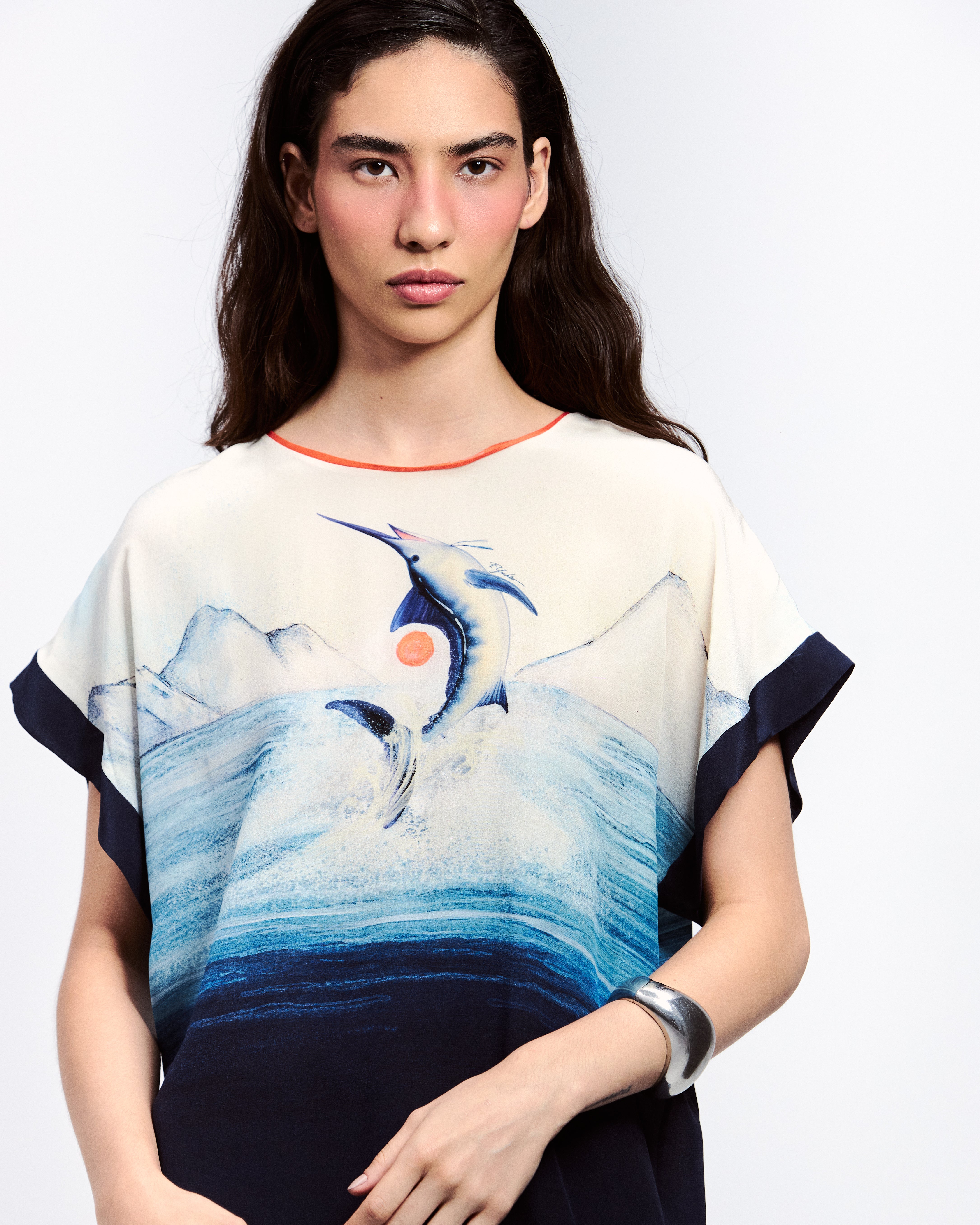 CAMISETA DE SEDA MARLIN
