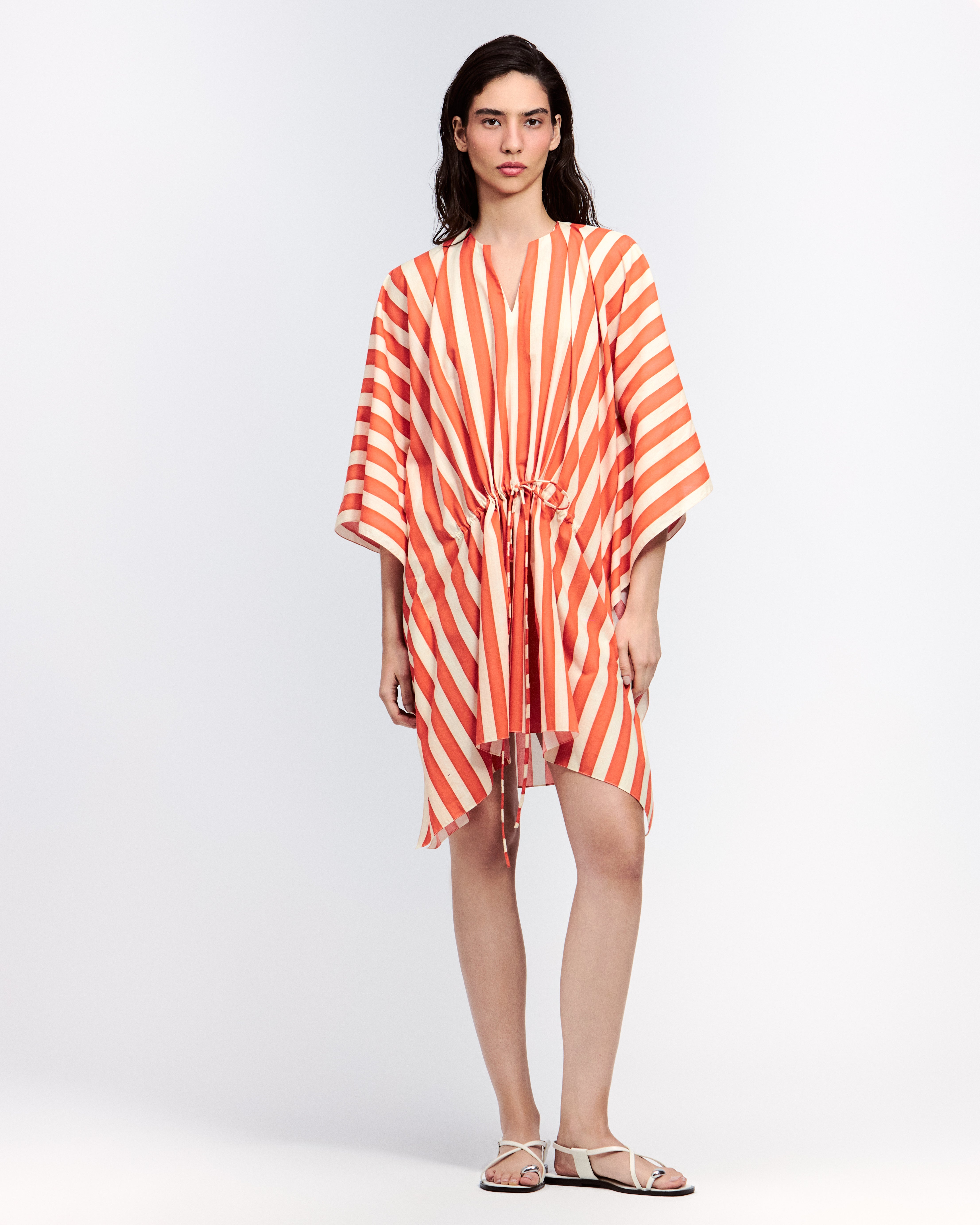 KAFTAN CURTO DE ALGODÃO SARDINHA