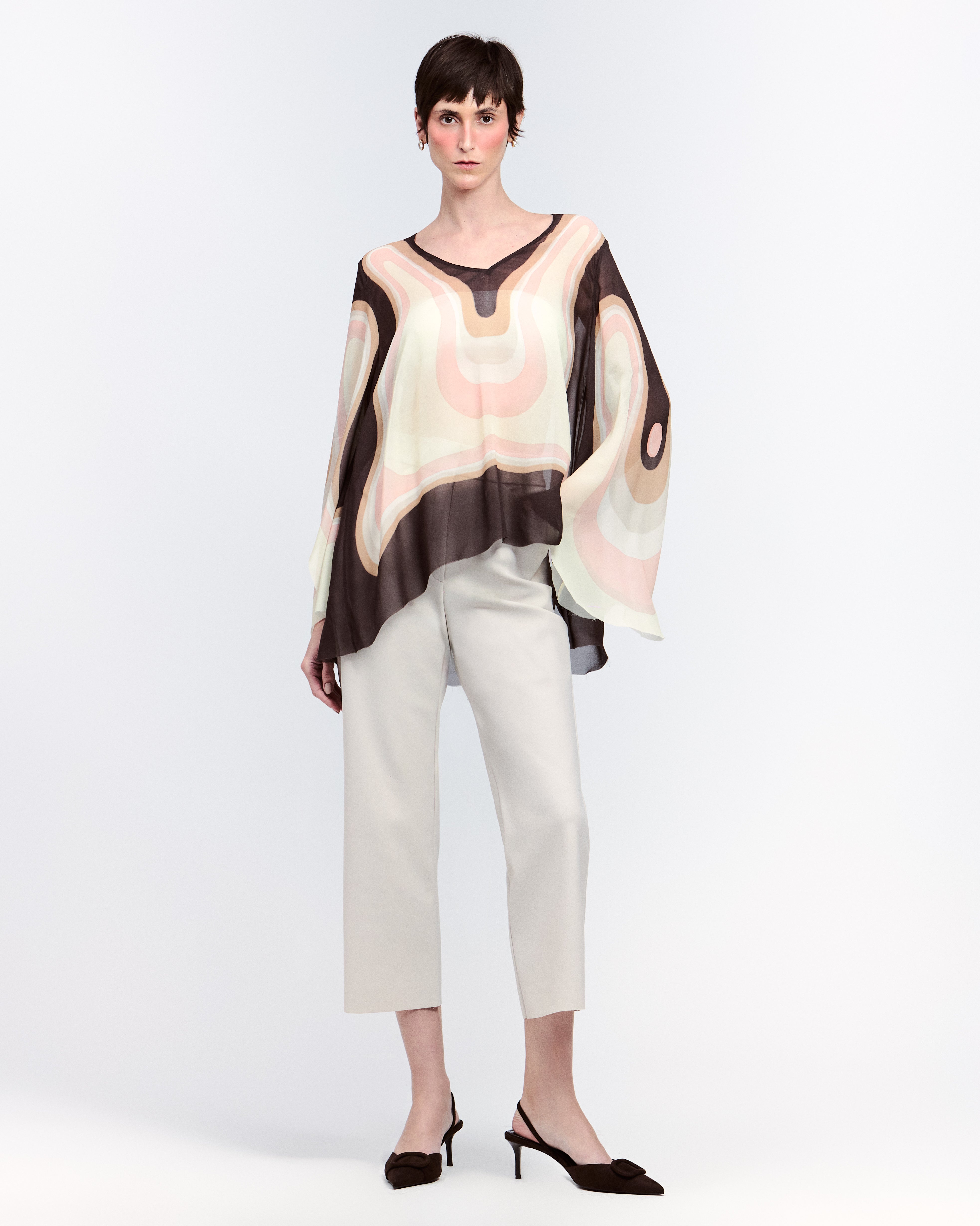 CALÇA RETA CROPPED OFF-WHITE