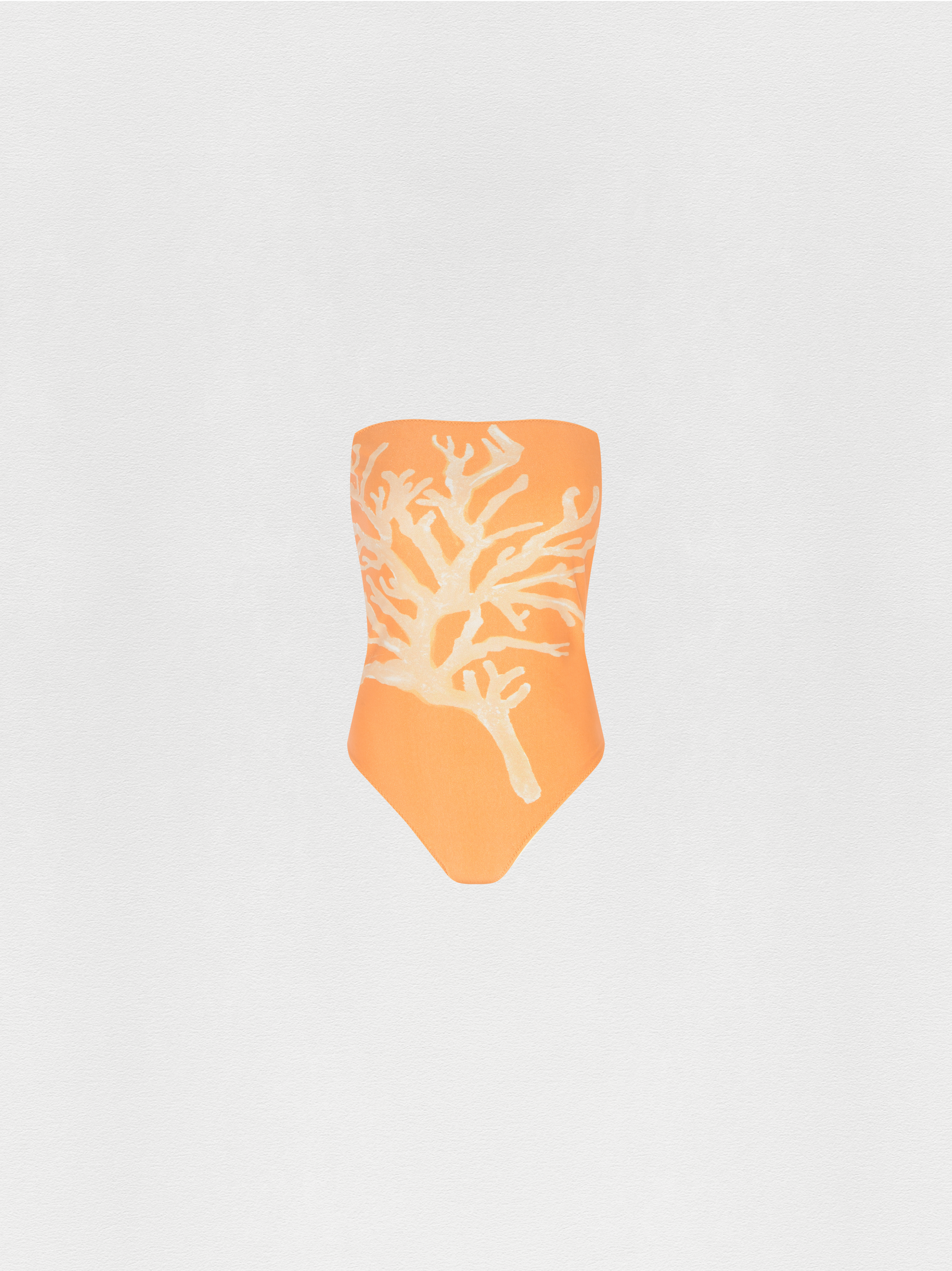 MAIÔ SEM ALÇA CORAL AMARELO