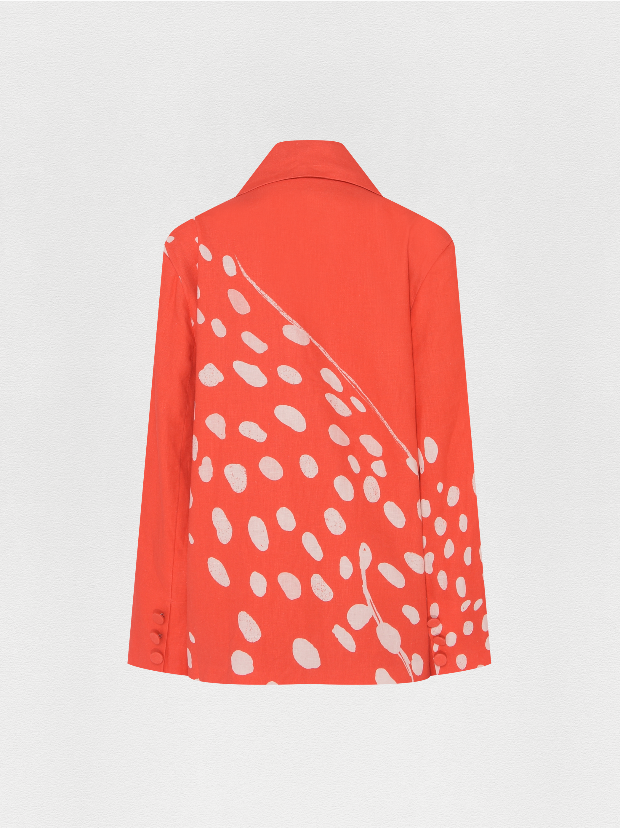 BLAZER LINHO BOLHAS VERMELHO