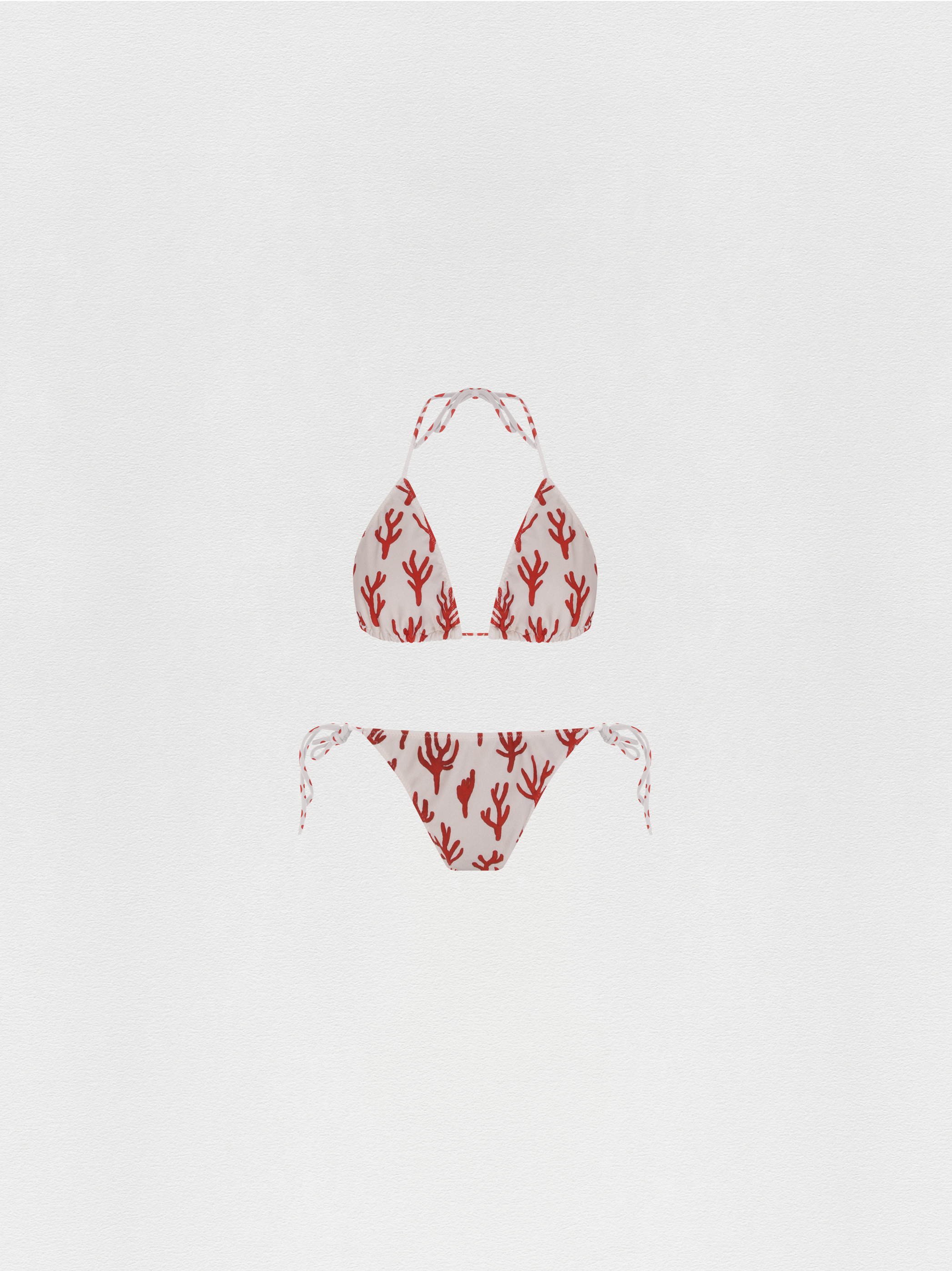 BIQUÍNI CORTININHA CORAL MINI VERMELHO