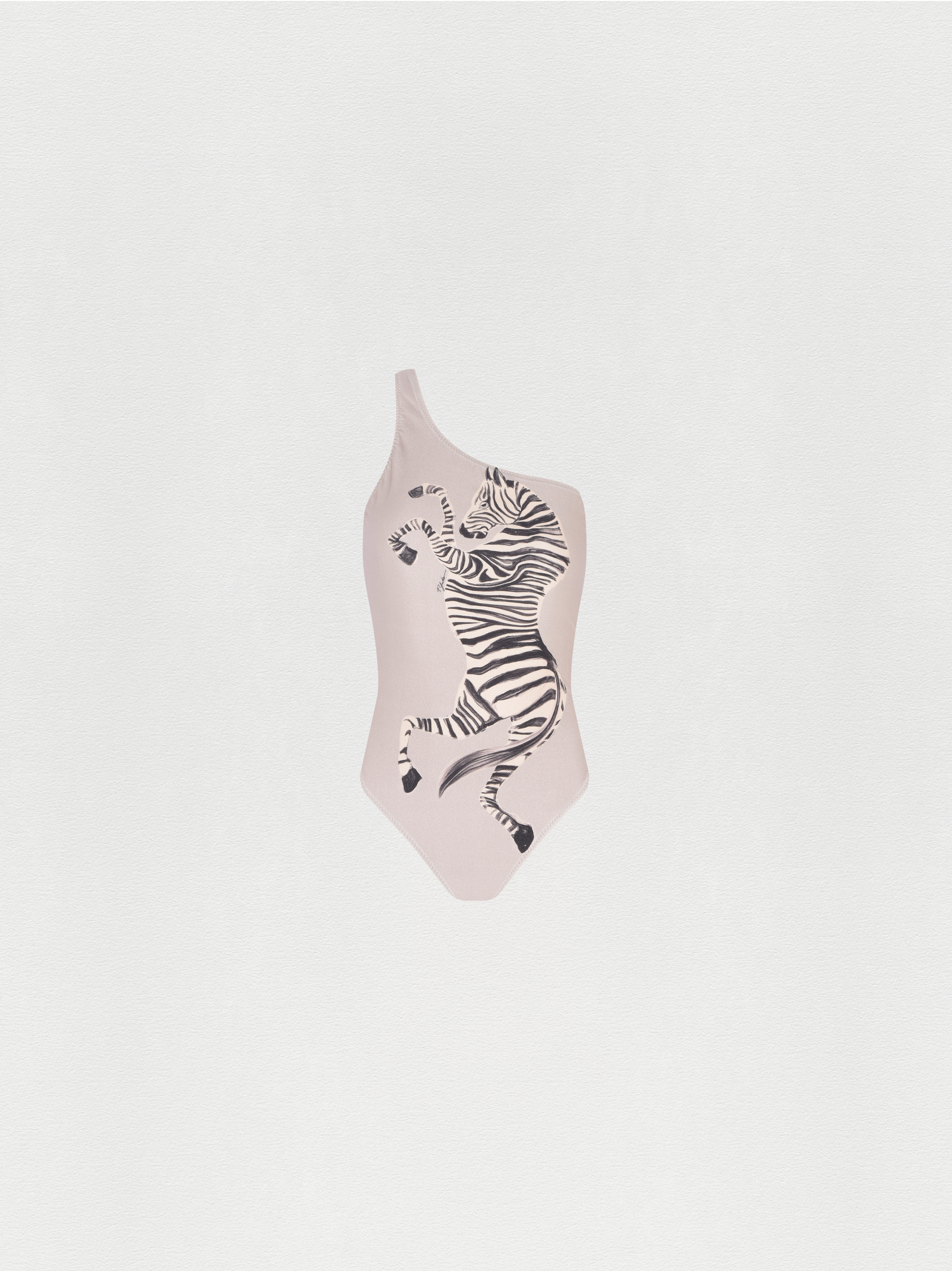 MAIÔ OMBRO SÓ ZEBRA NATURE CINZA CLARO