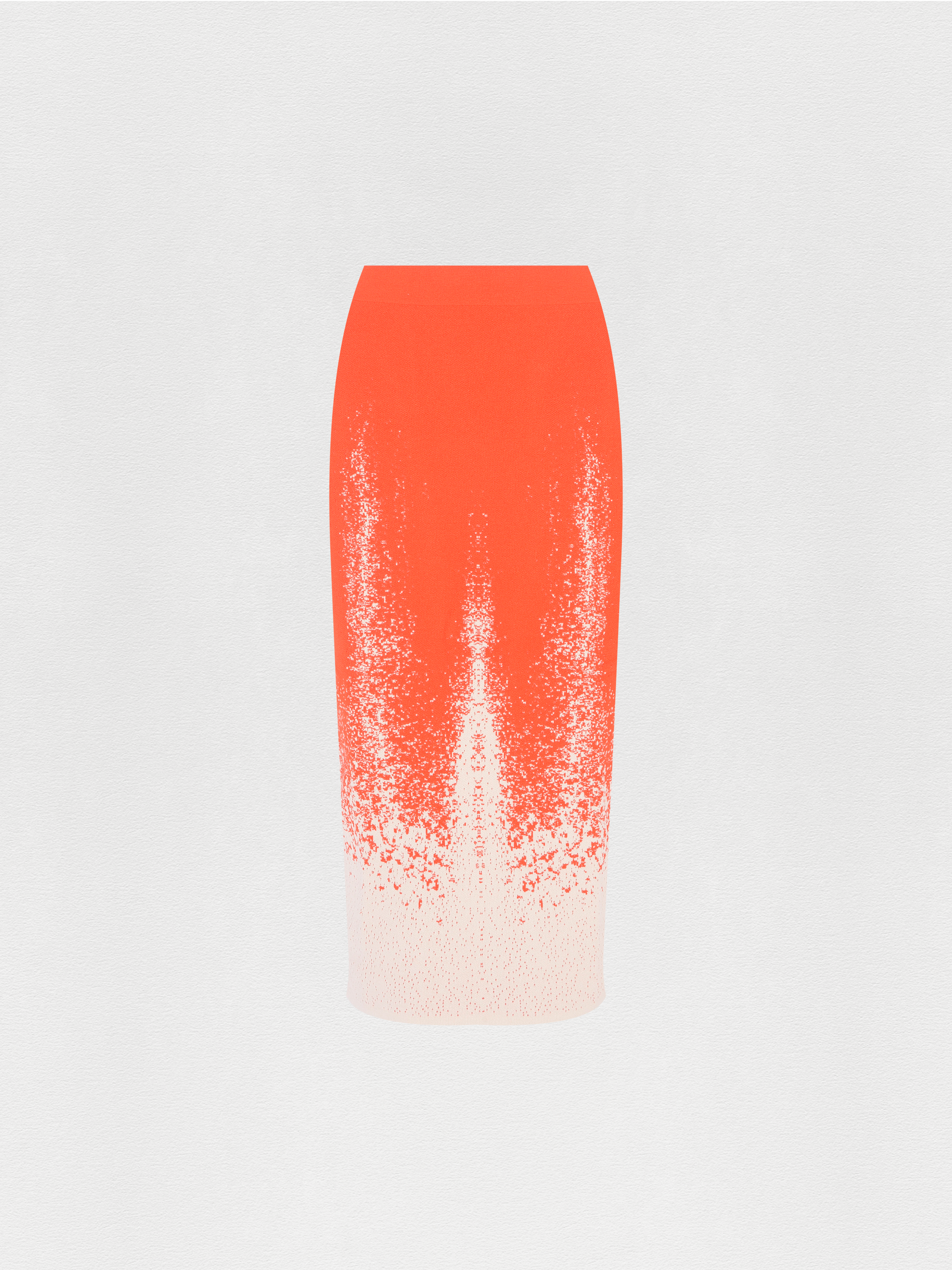 SAIA MIDI JACQUARD TRICOT CARACOL VERMELHO