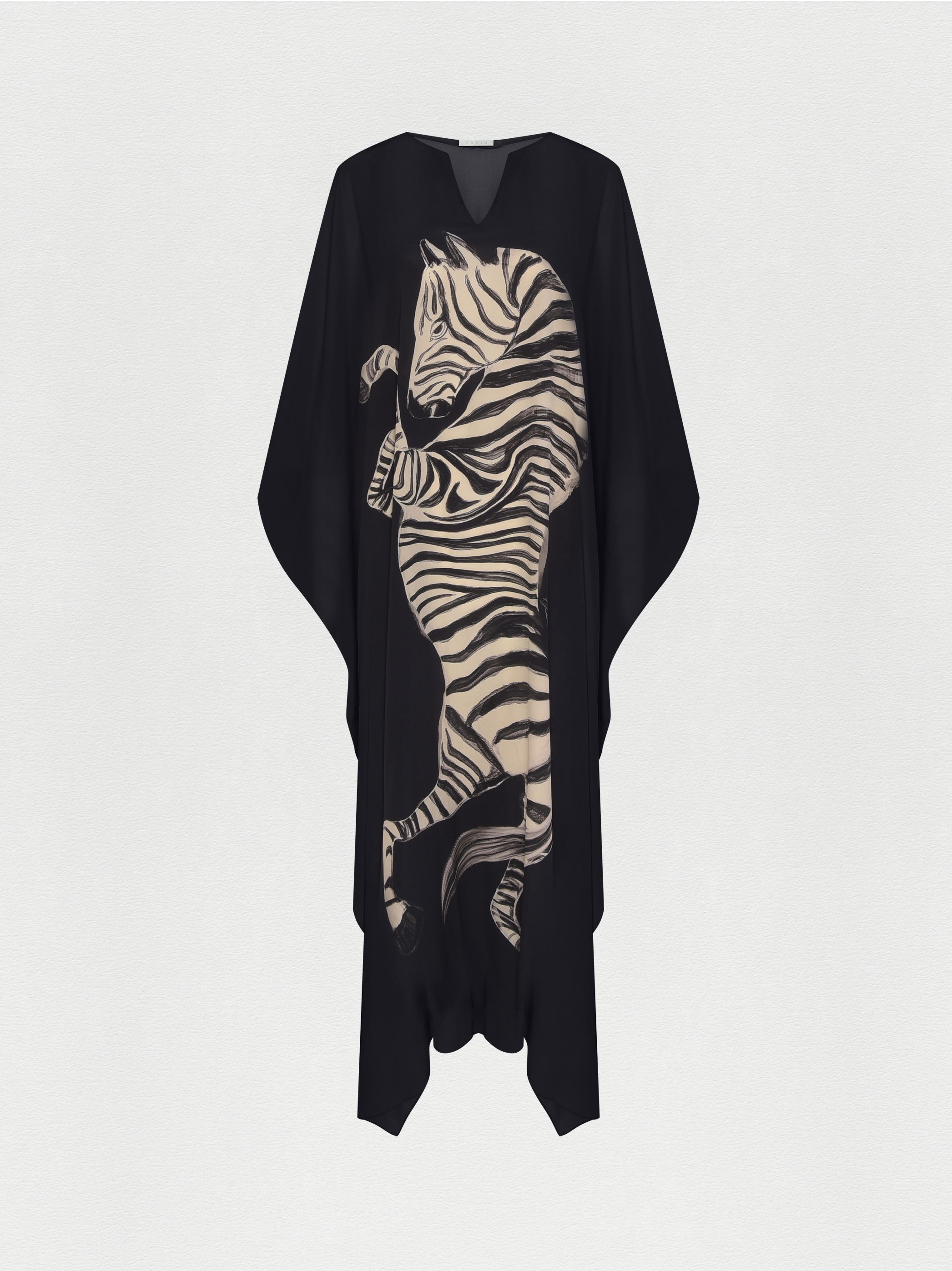 KAFTAN SEDA ZEBRA NATURE PRETO