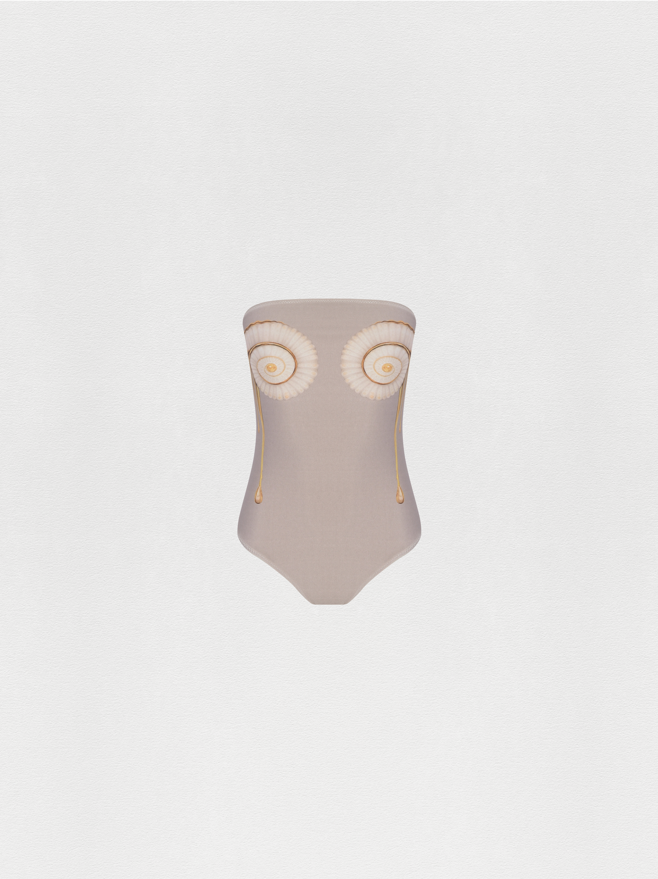 MAIÔ SEM ALÇA CARACOL CINZA