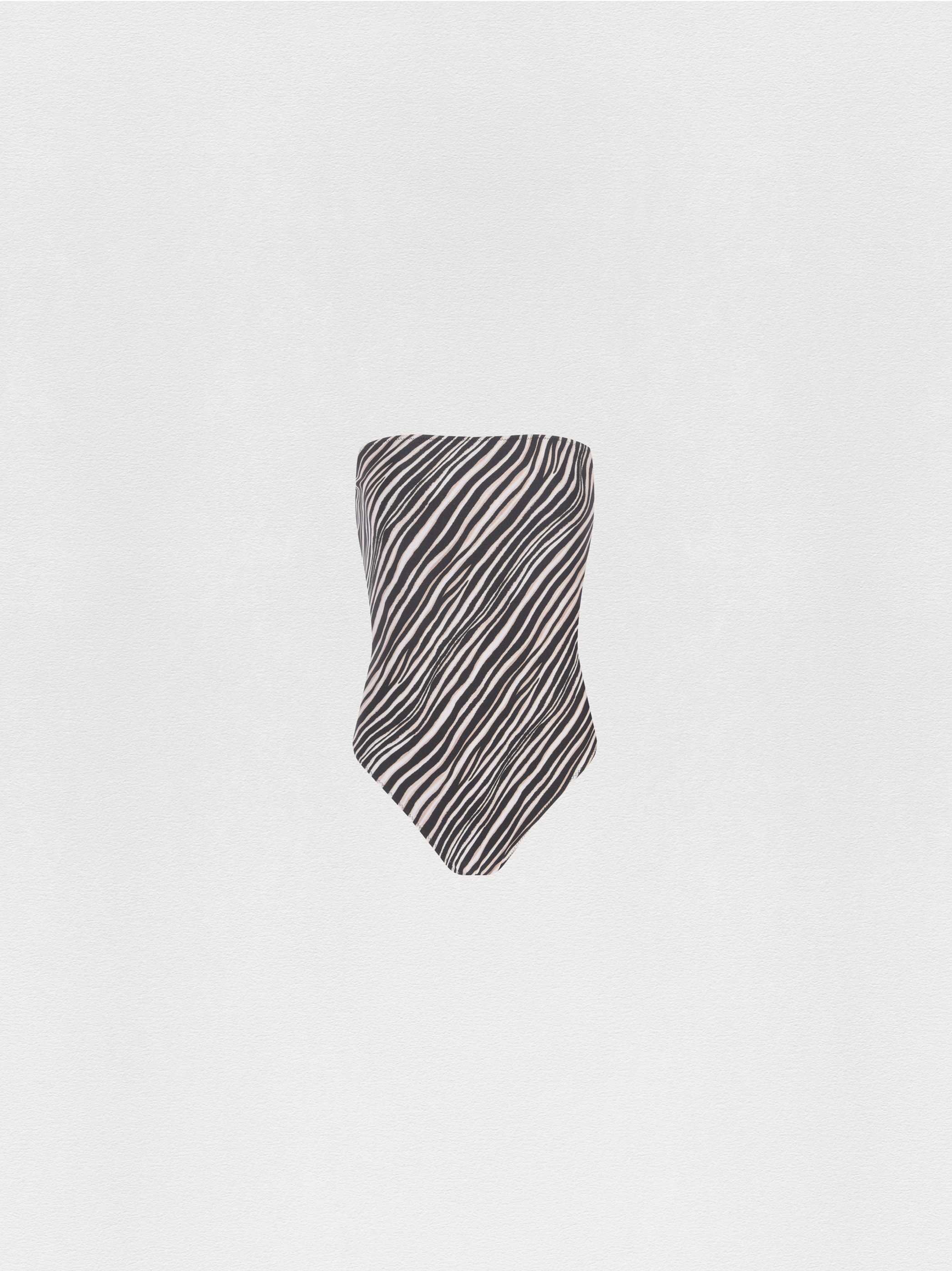 MAIÔ SEM ALÇA ZEBRA PRETO