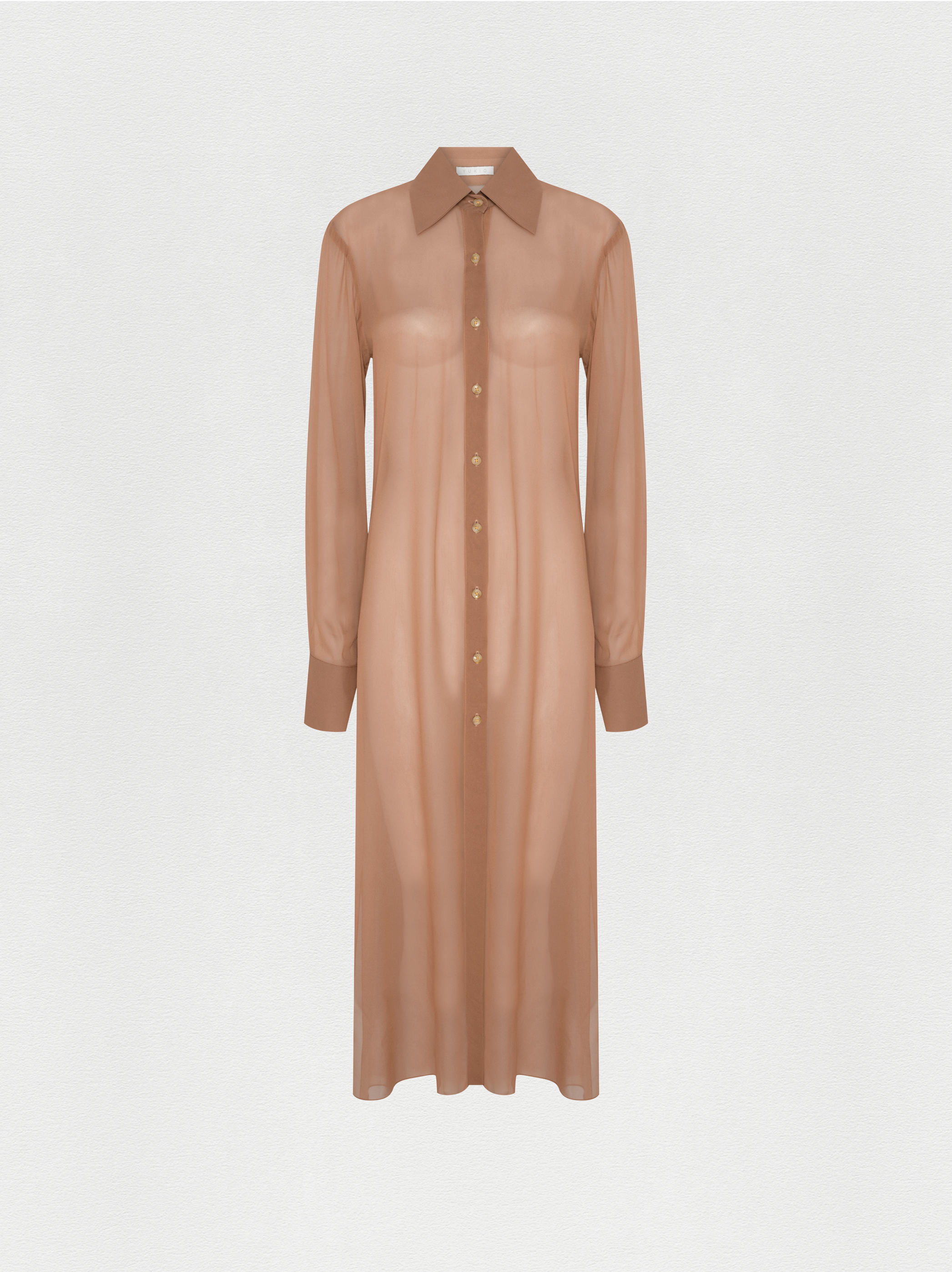 CHEMISE DE SEDA GUEPARDO MARROM