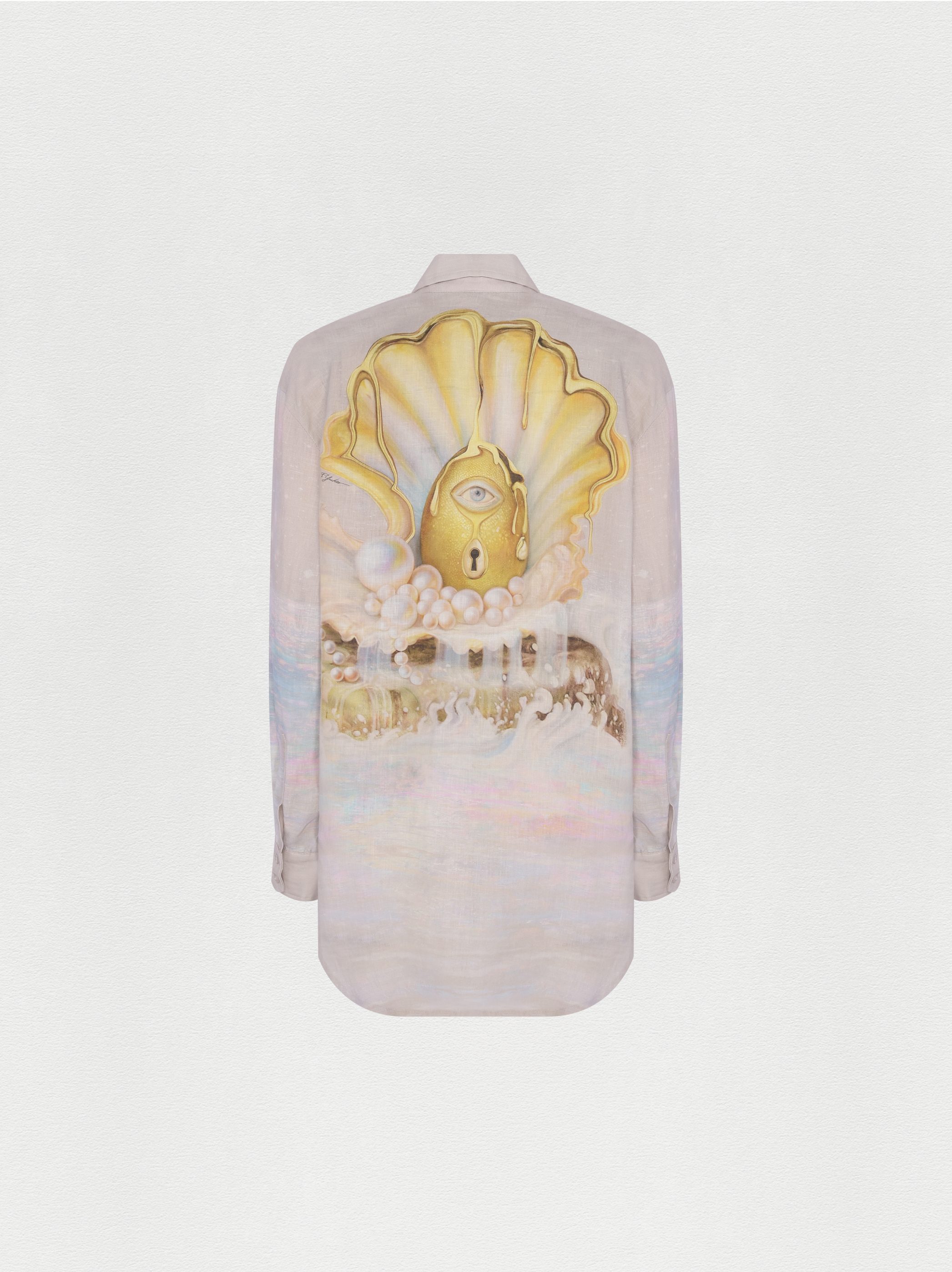 CAMISA LINHO OVO BEGE