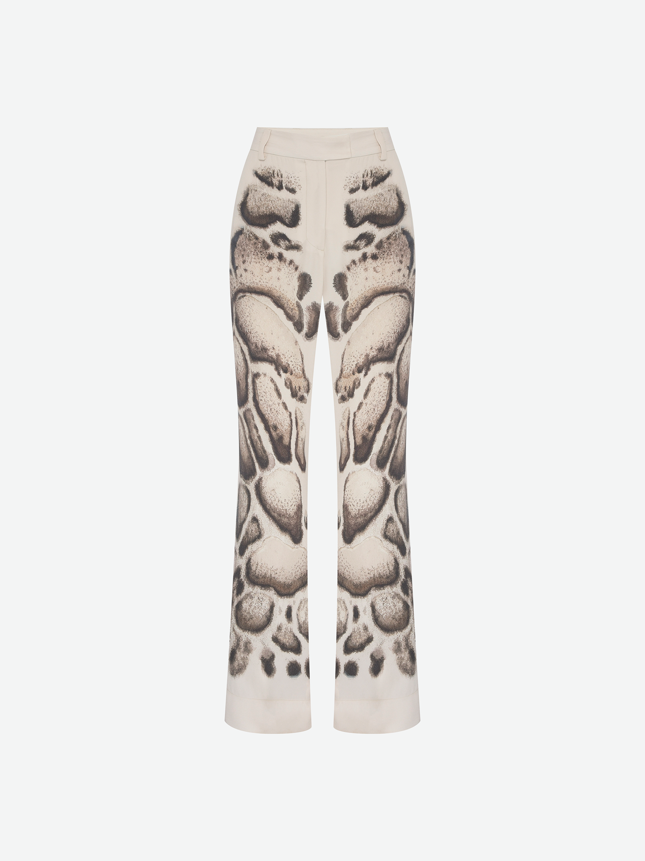 CALÇA FLARE CREPE PATOU SKIN NATURAL