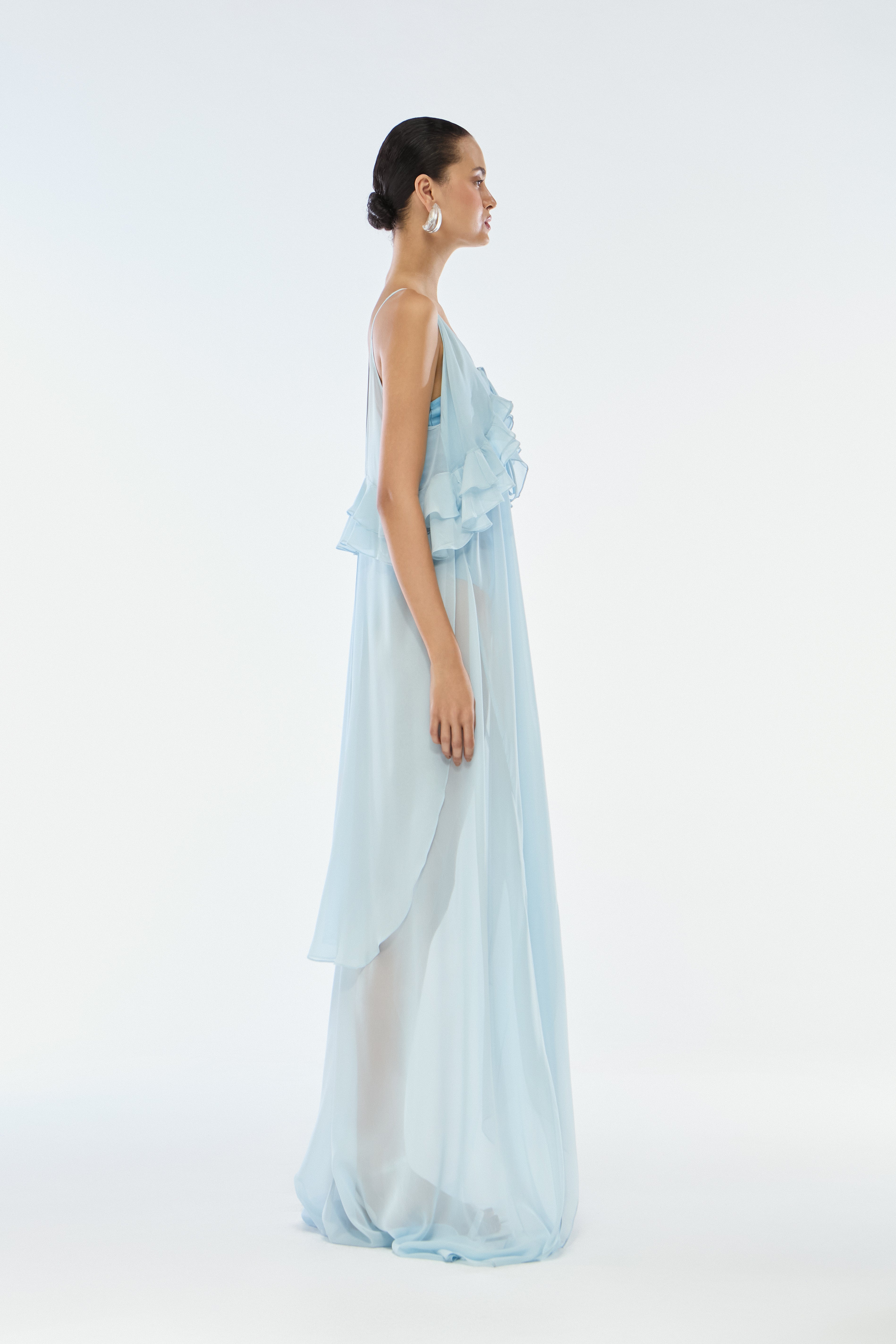 KAFTAN REGATA GEORGETTE AZUL