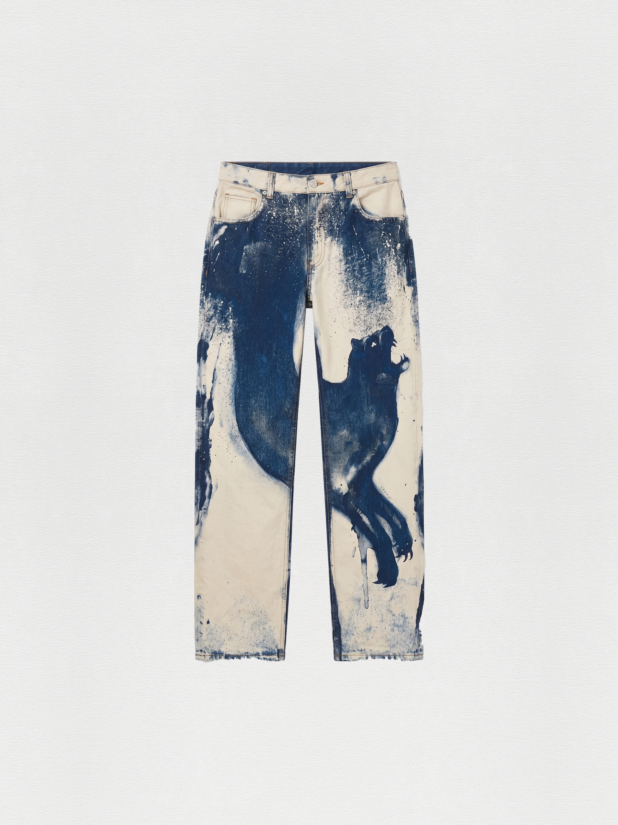 CALÇA RETA PANTERA WASHED BLUE