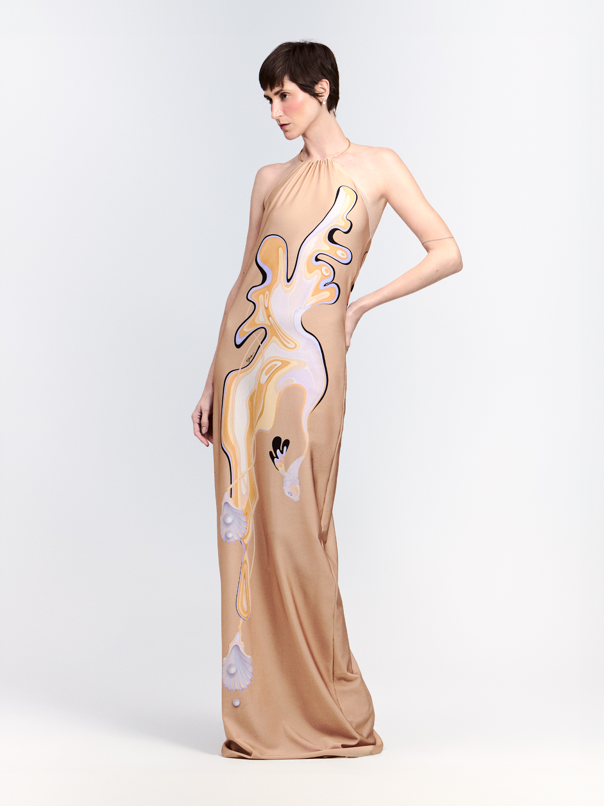 VESTIDO LONGO ARGOLA BUTTERFISH