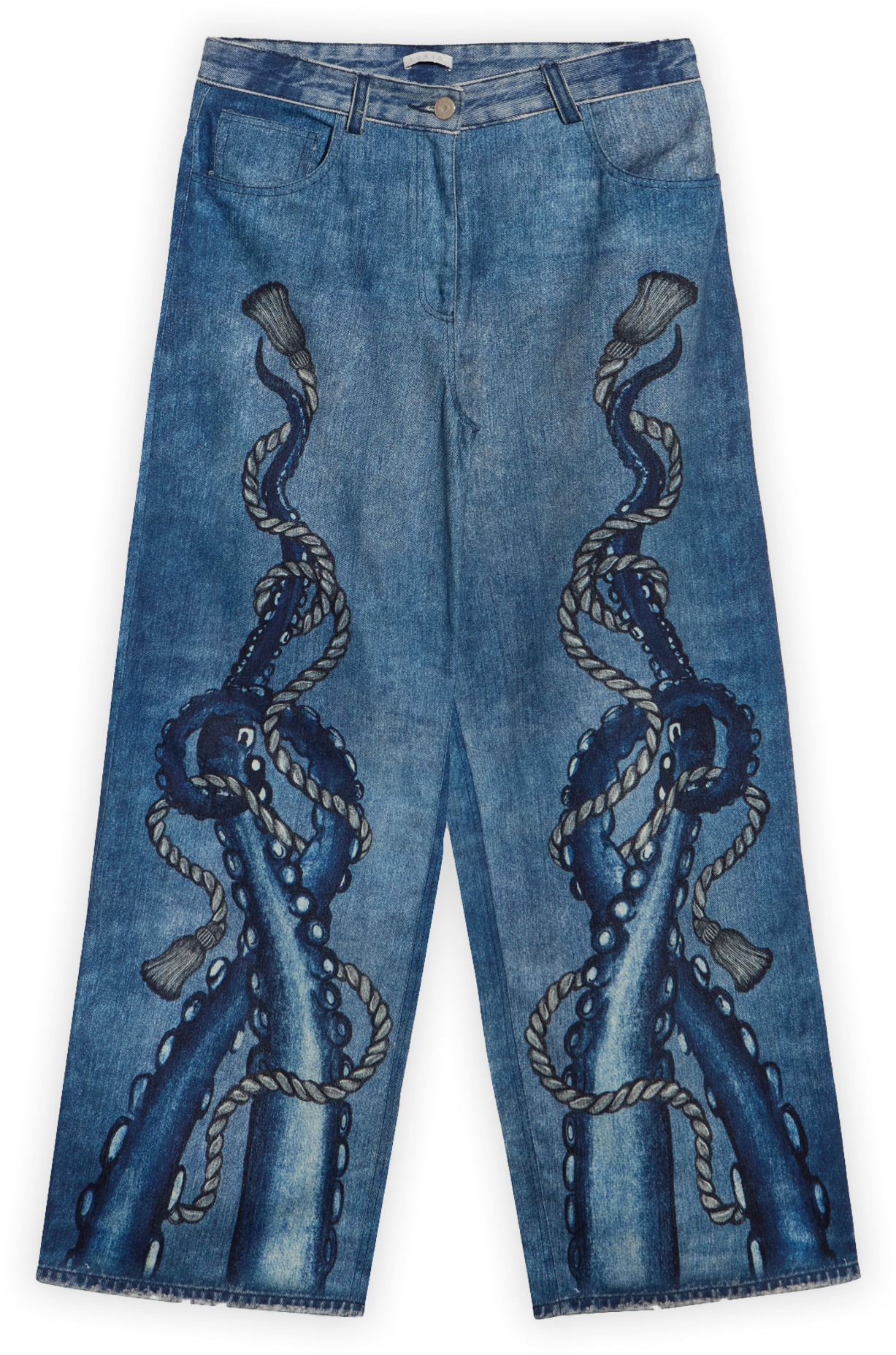 CALÇA WIDE LEG JEANS POLVO